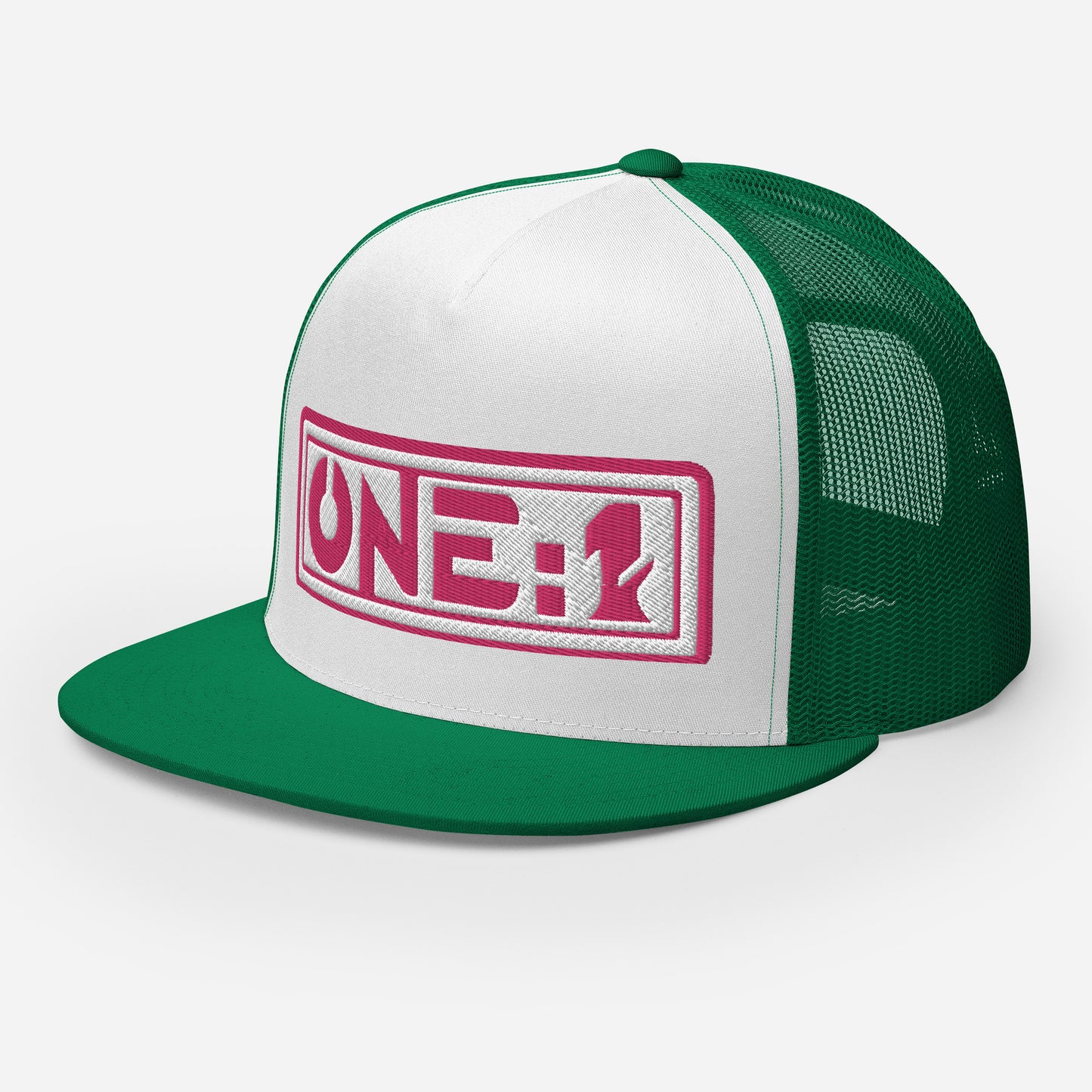 One:1 pink snapback Cap