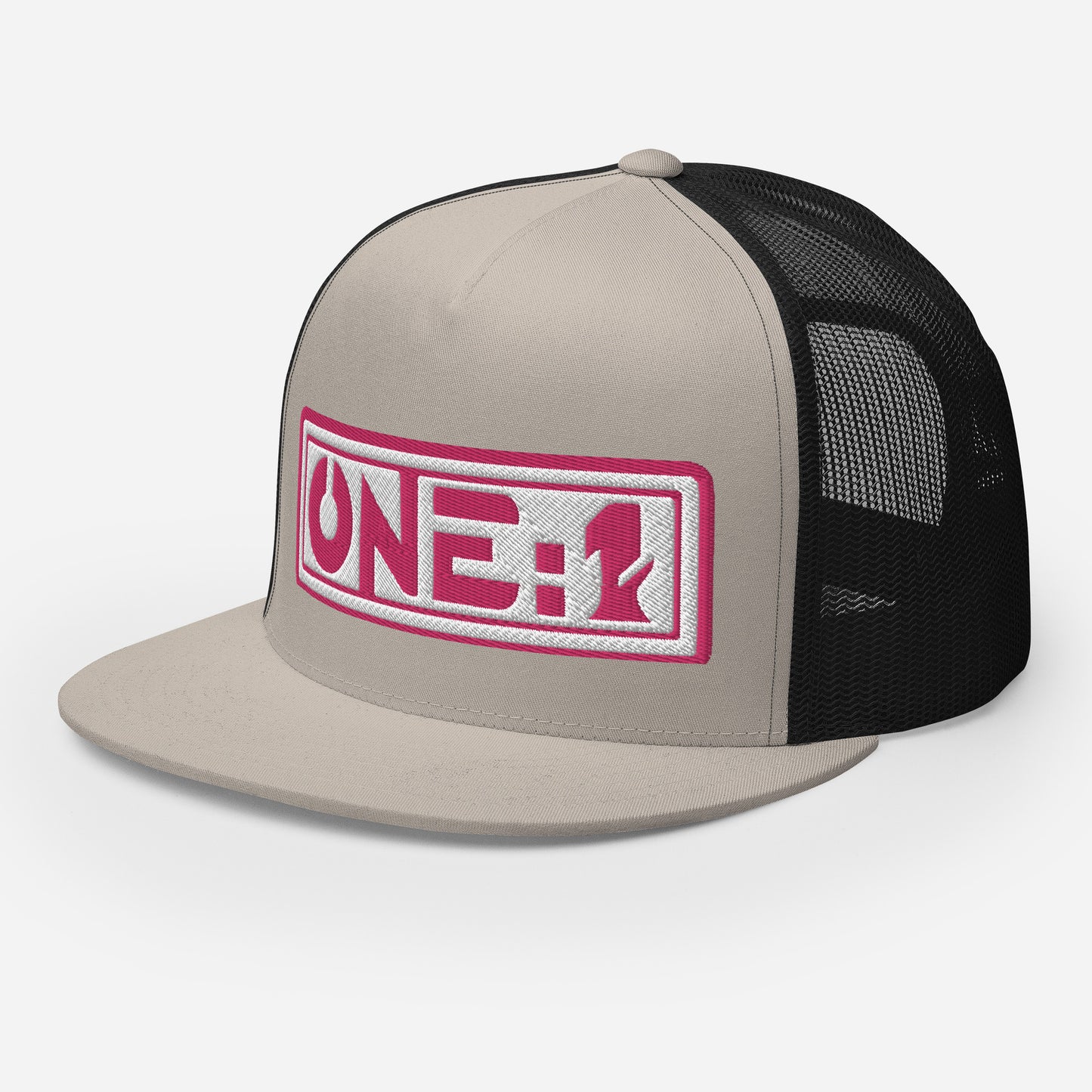 One:1 pink snapback Cap