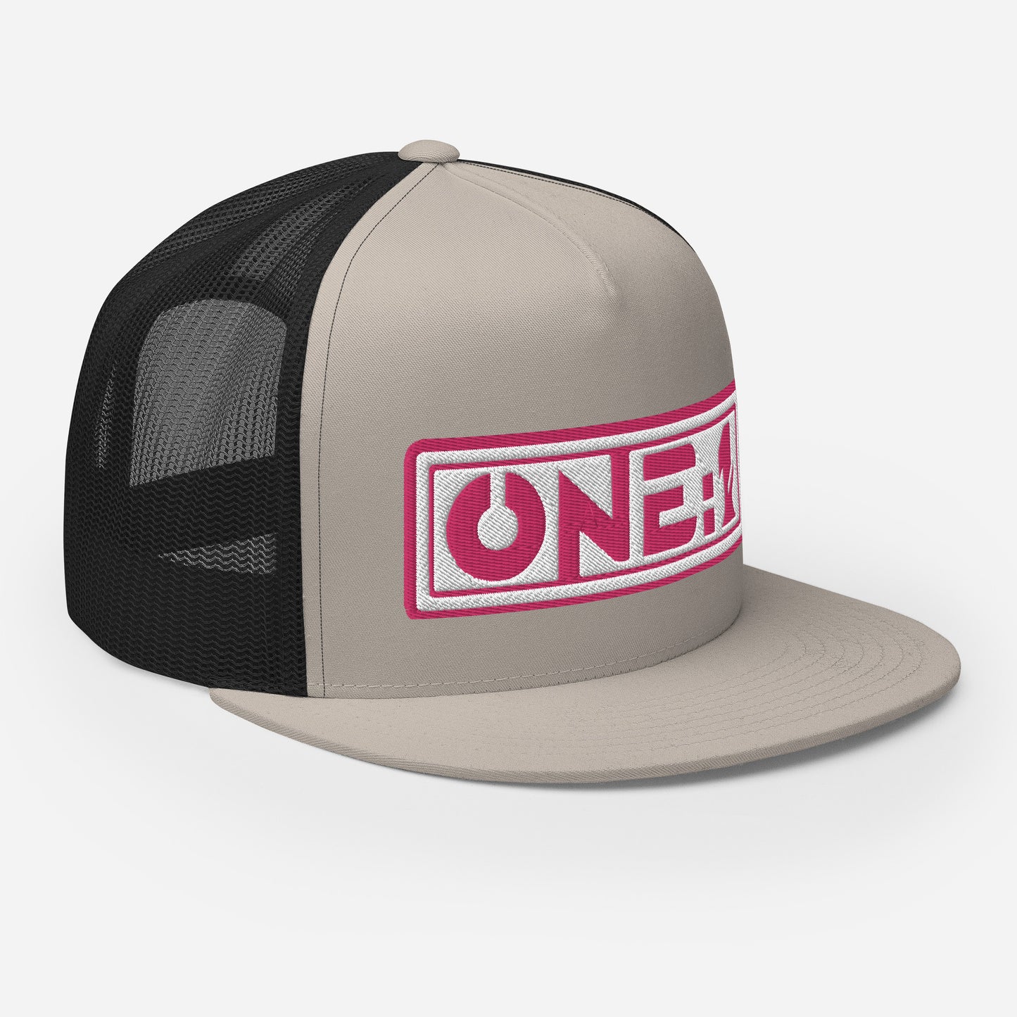 One:1 pink snapback Cap