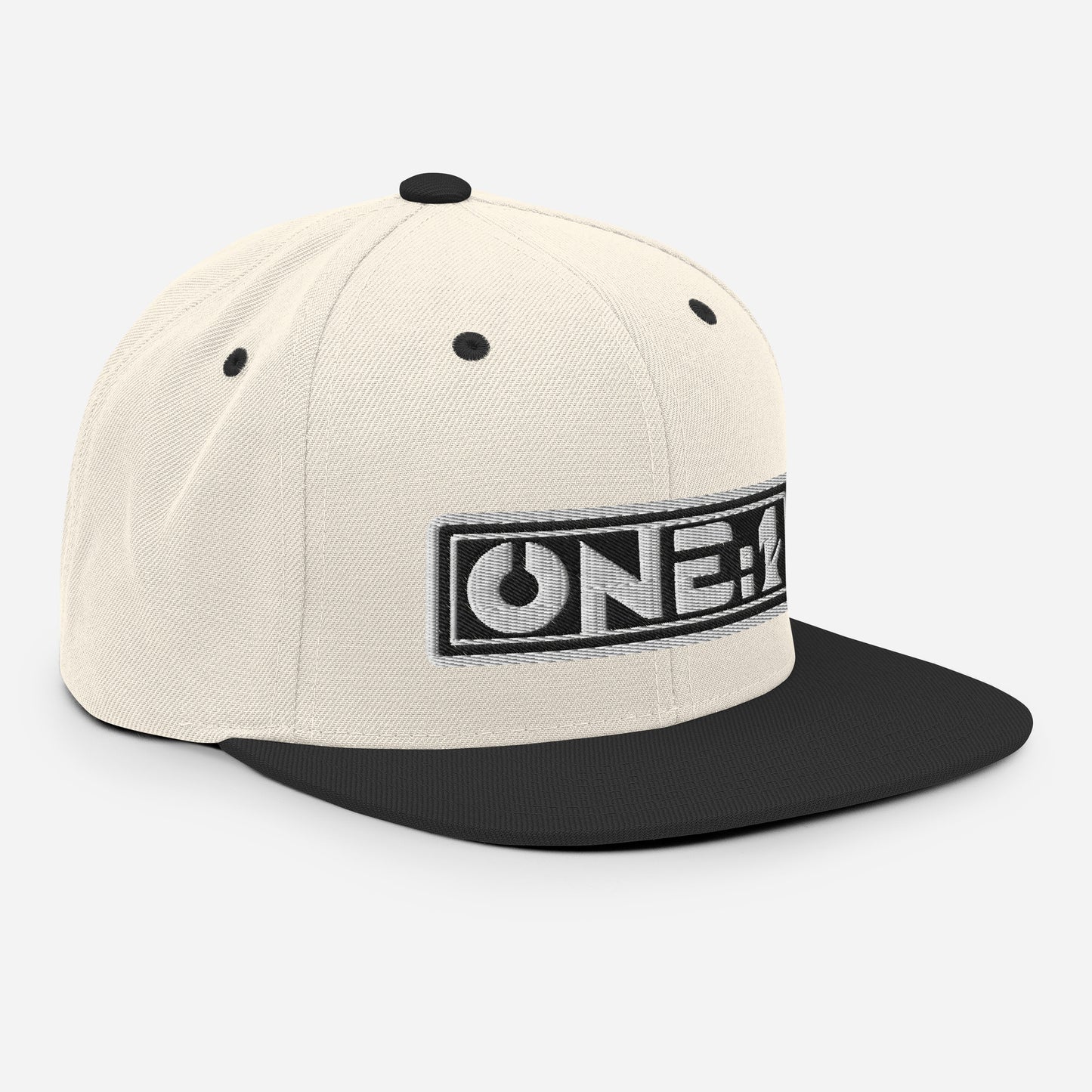 One:1 snapback cap