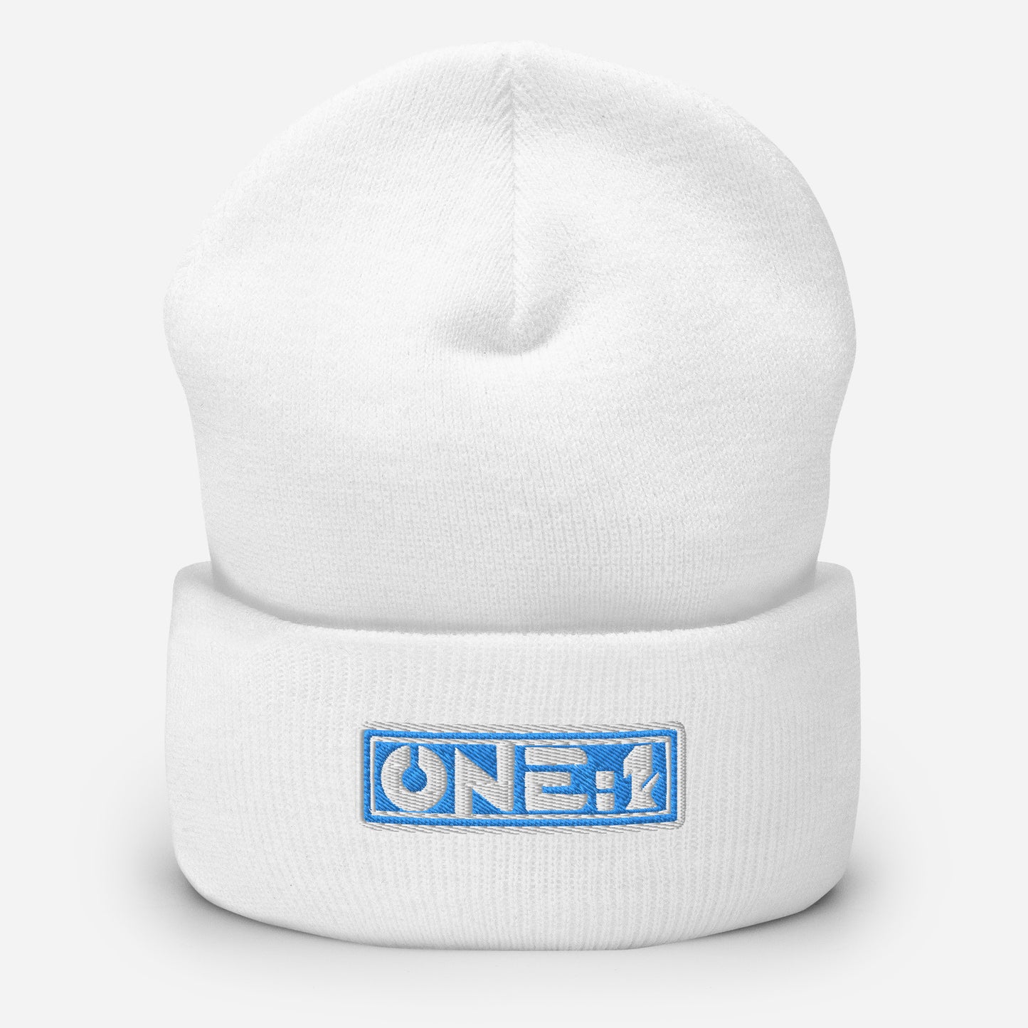 One:1 blue beanie