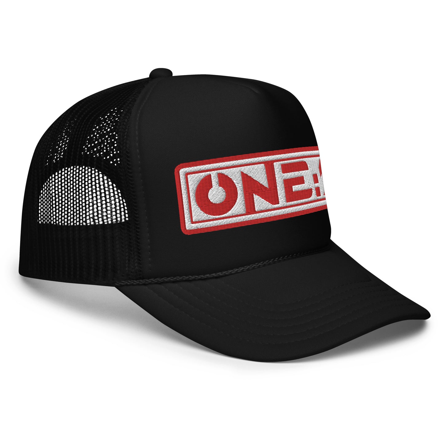 One:1 red foam trucker cap