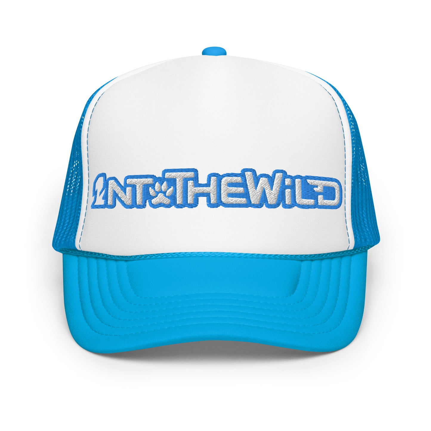 1ntothewild blue foam trucker cap