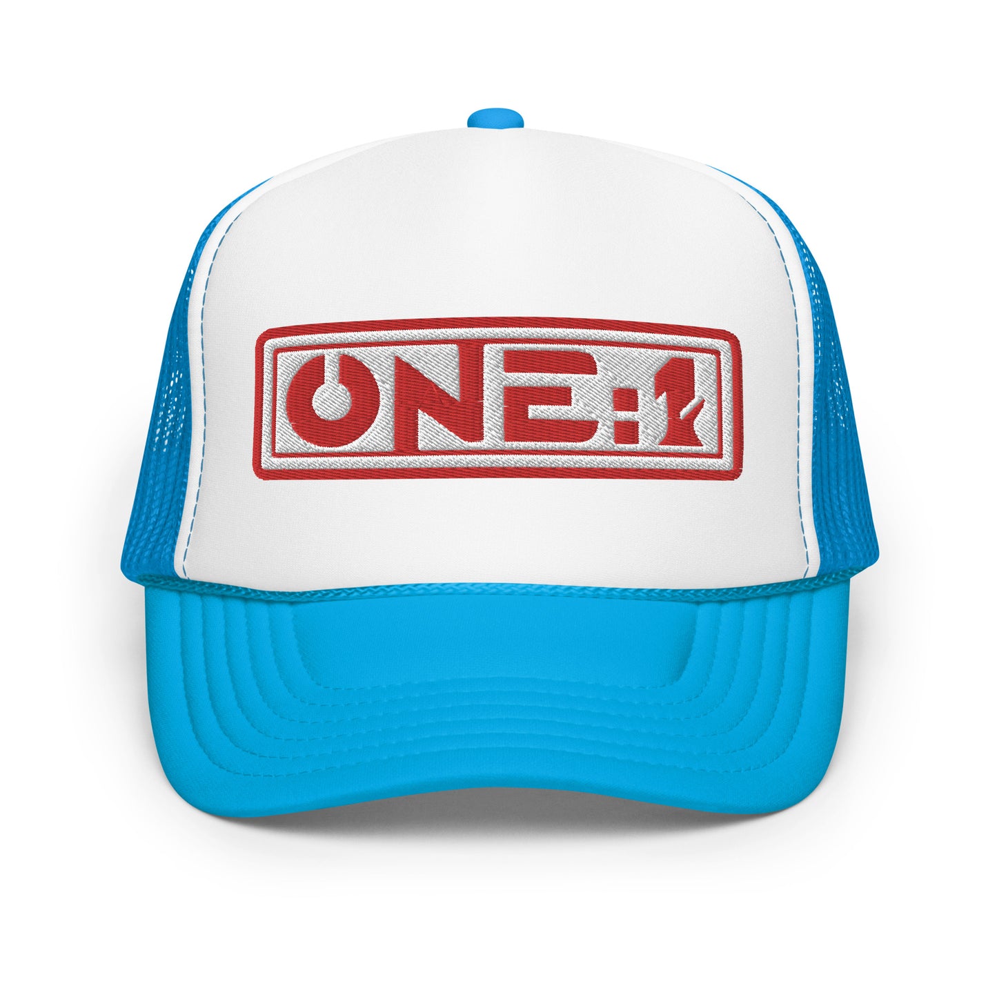 One:1 red foam trucker cap