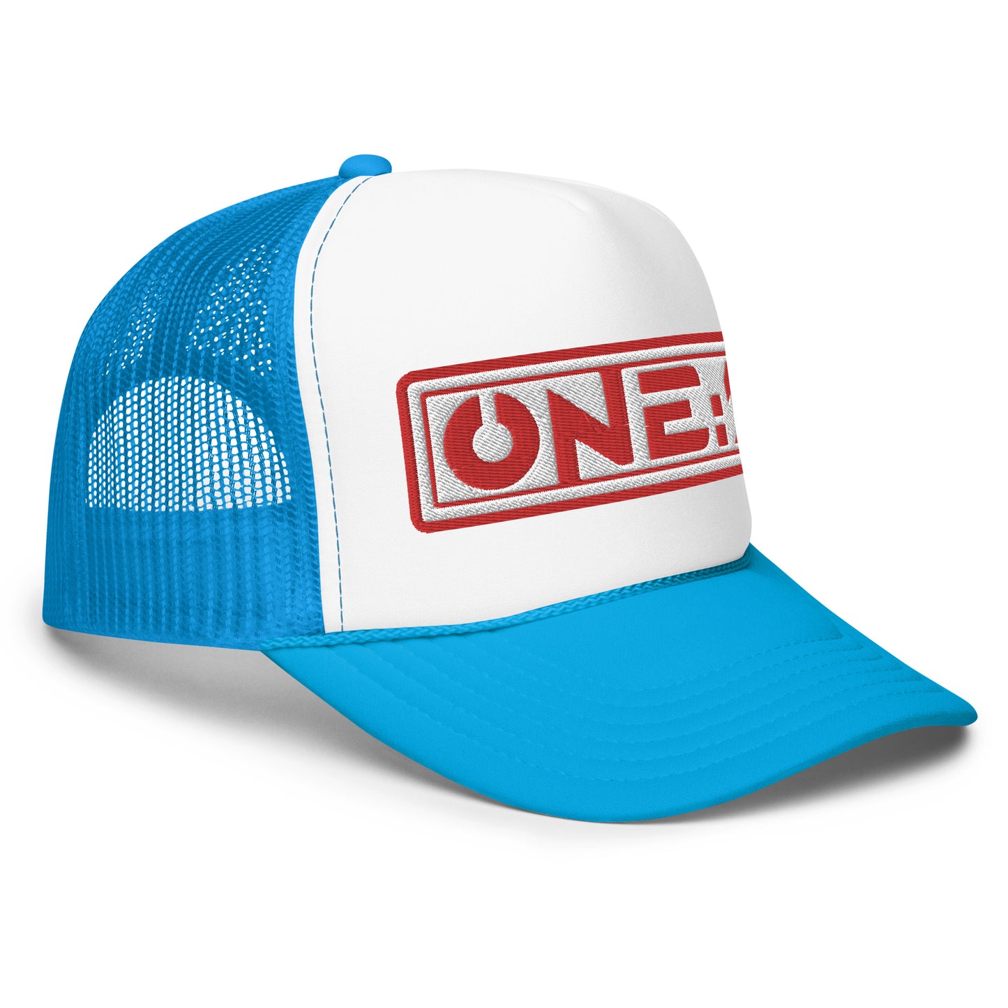 One:1 red foam trucker cap