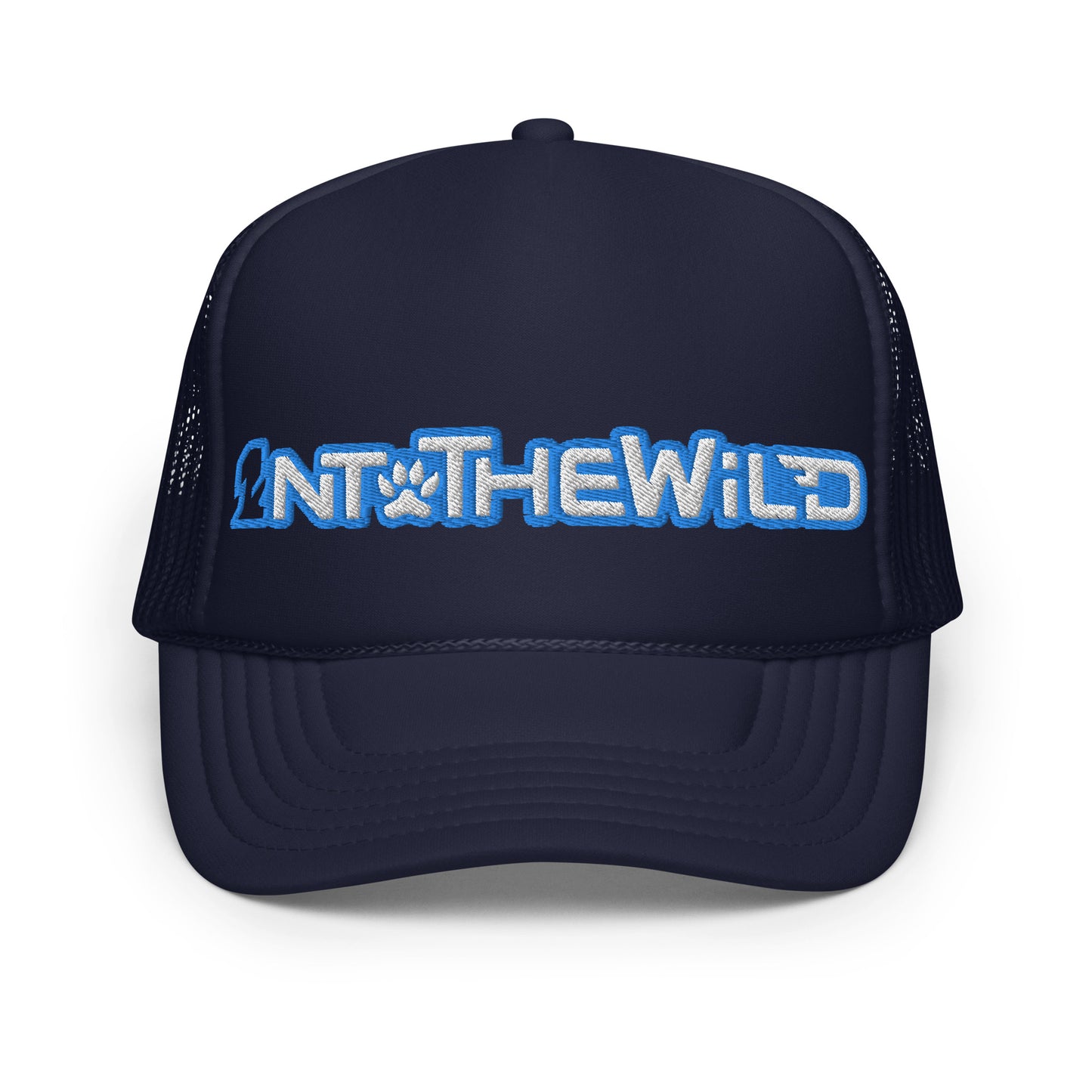 1ntothewild blue foam trucker cap