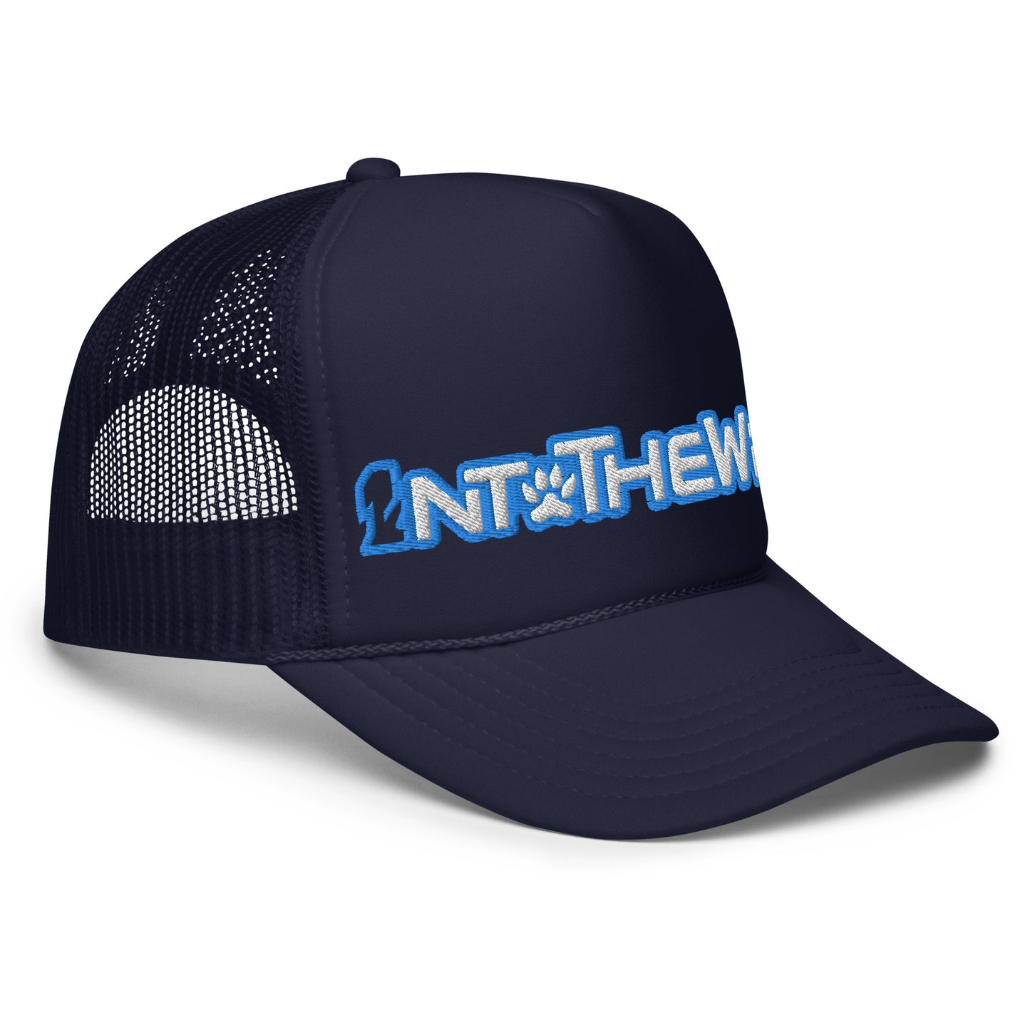 1ntothewild blue foam trucker cap