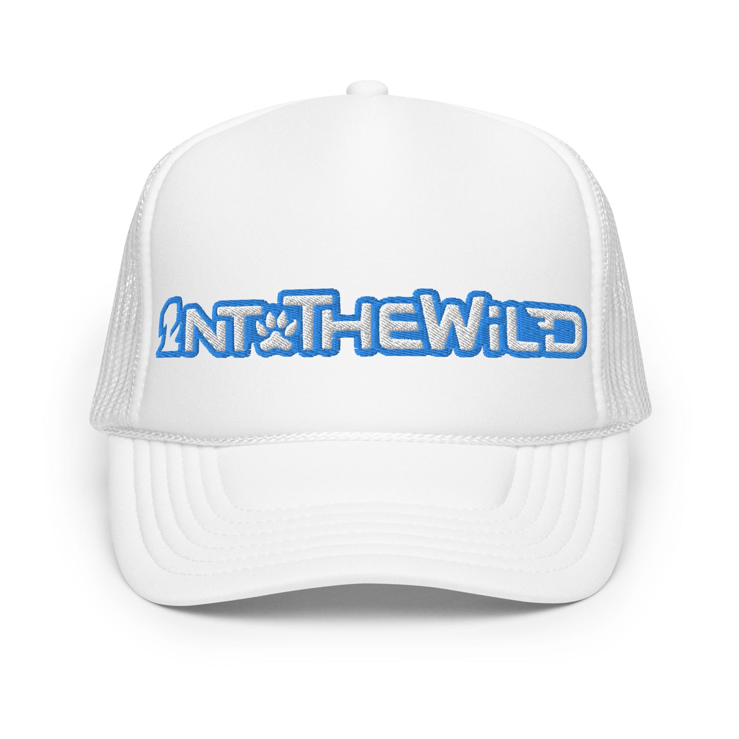 1ntothewild blue foam trucker cap