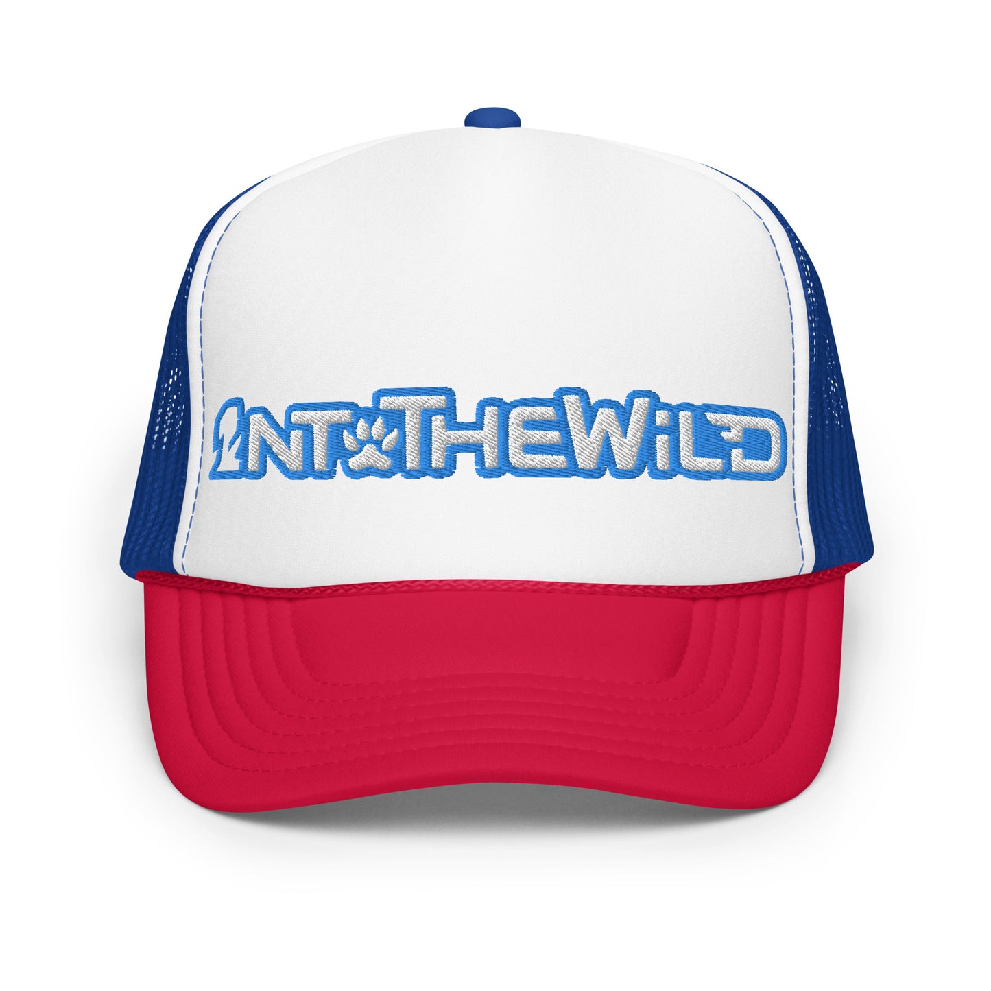 1ntothewild blue foam trucker cap