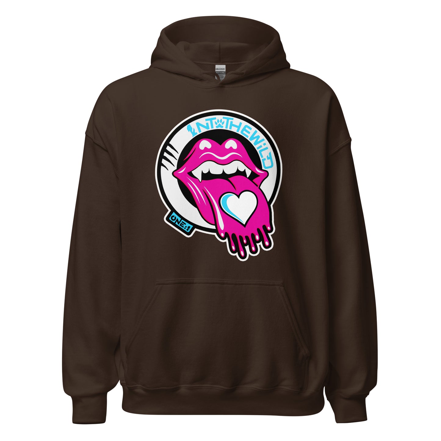 Vampy Love pink & blue hoodie