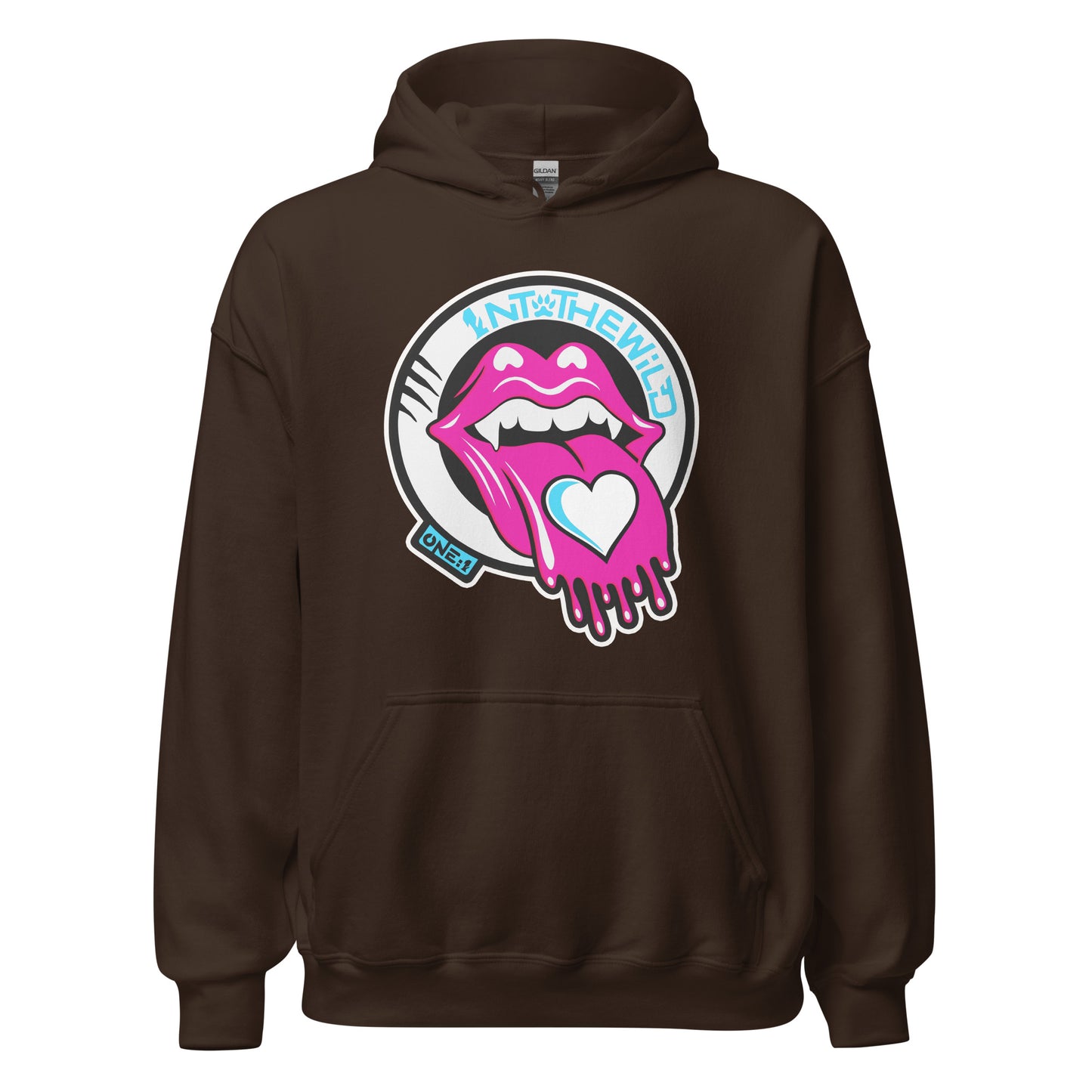 Vampy Love pink & blue hoodie