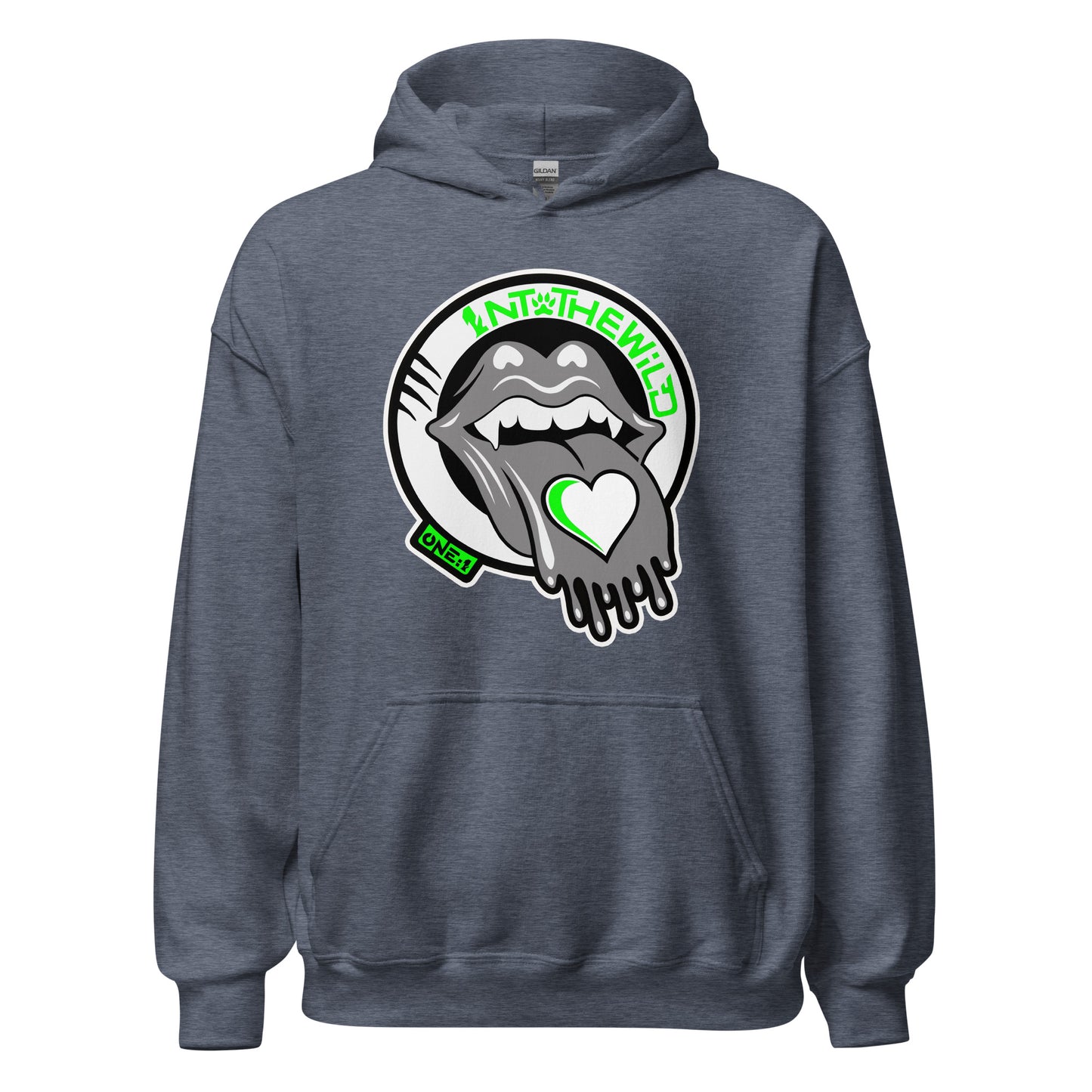 Vampy Love green hoodie