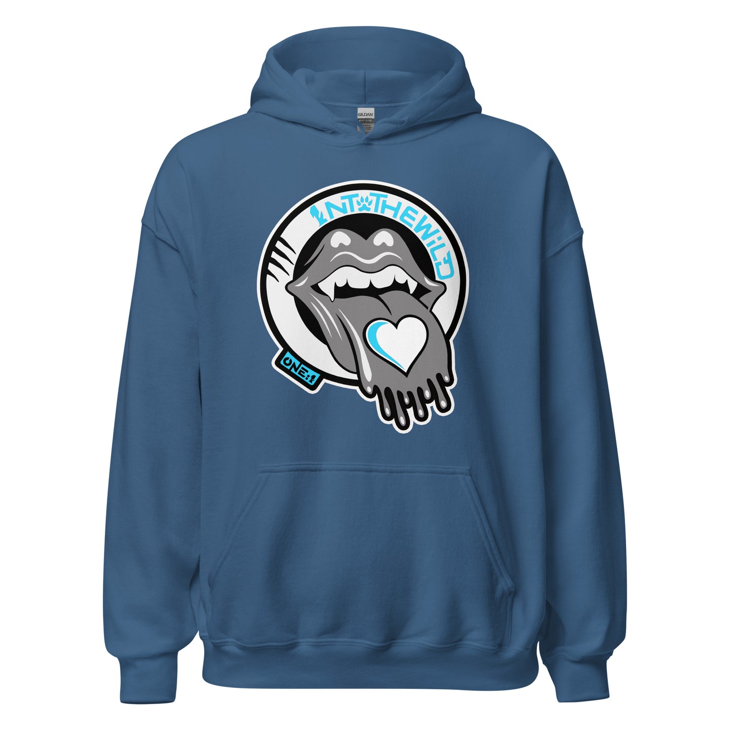 Vampy Love blue hoodie