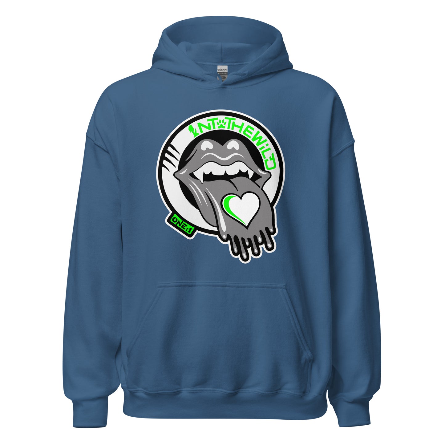 Vampy Love green hoodie