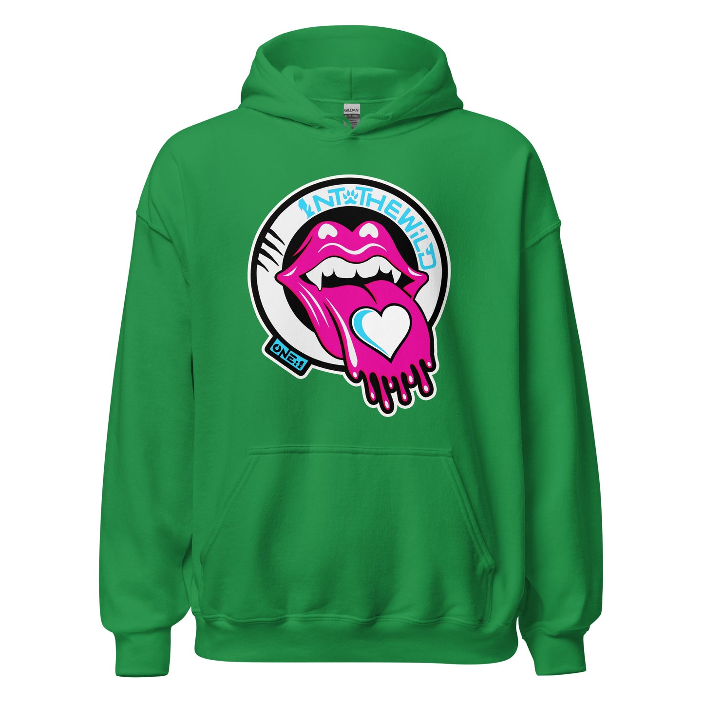 Vampy Love pink & blue hoodie