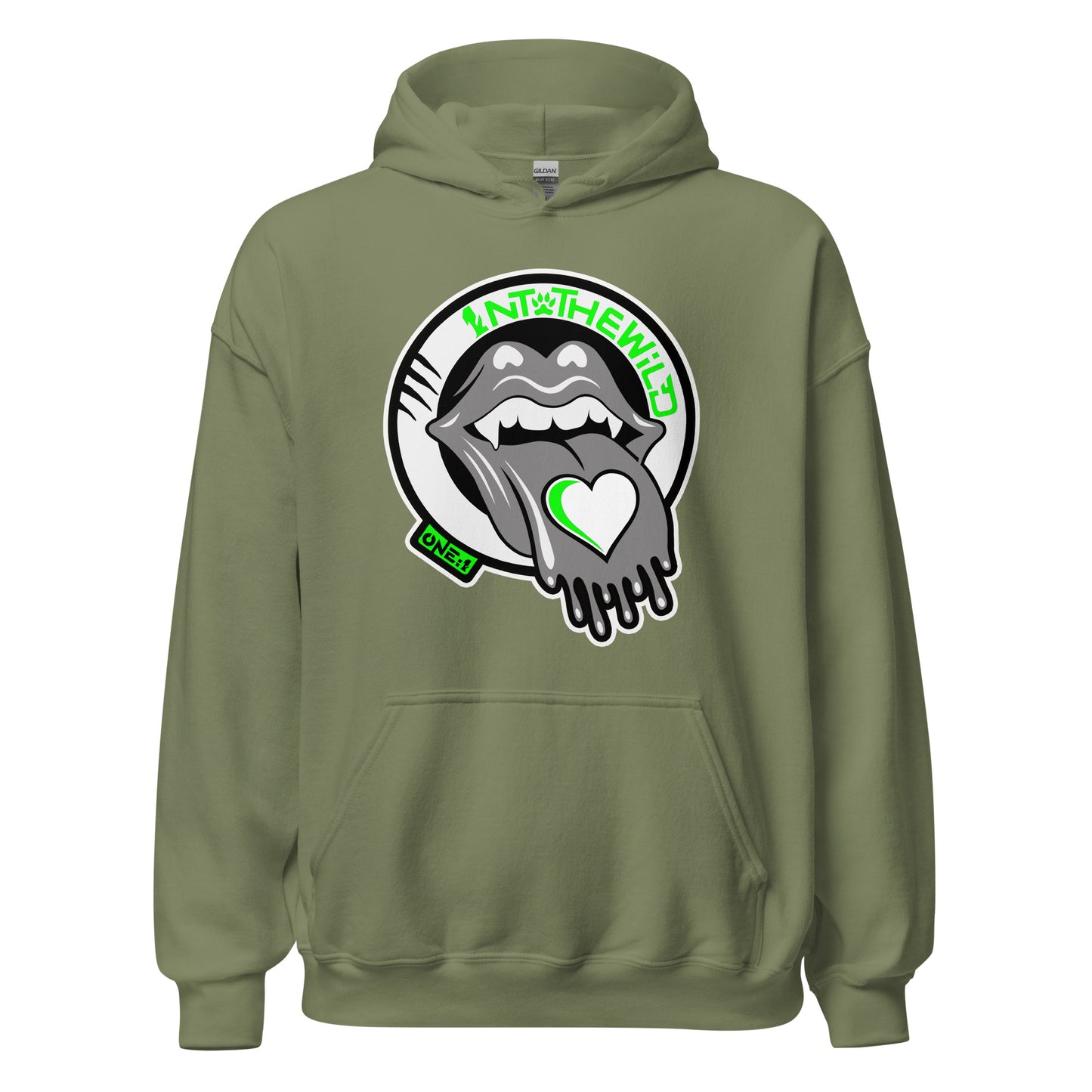 Vampy Love green hoodie