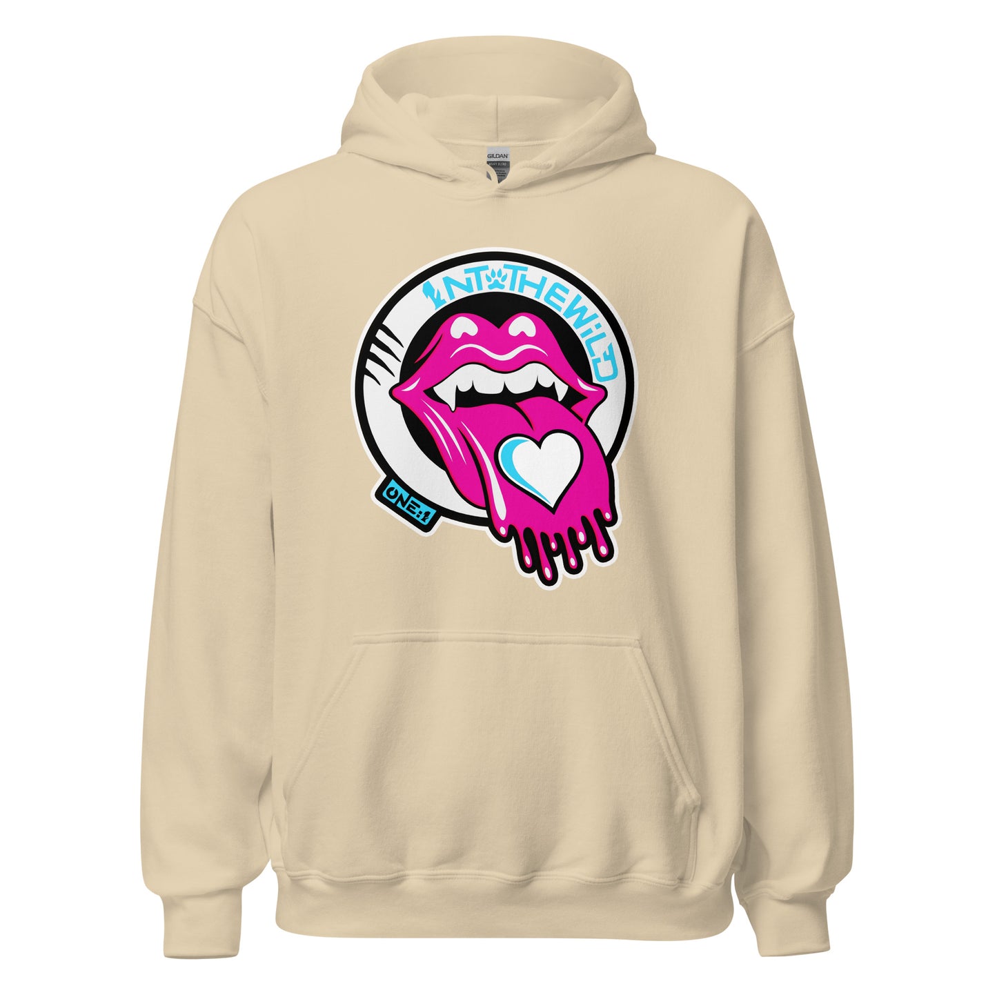 Vampy Love pink & blue hoodie