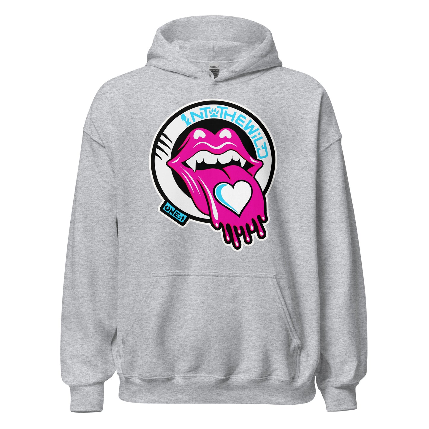 Vampy pink & blue BIG Hoodie