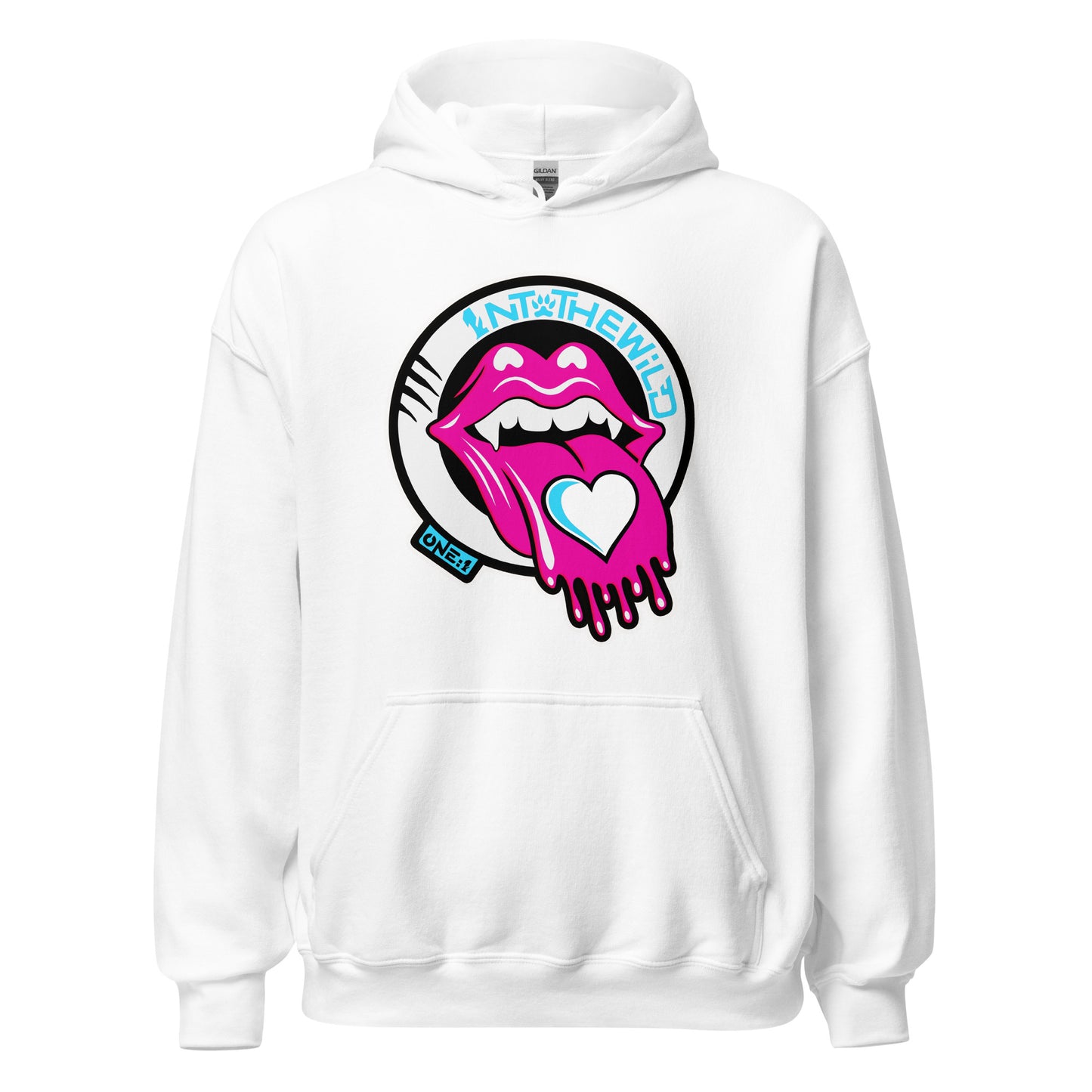 Vampy Love pink & blue hoodie