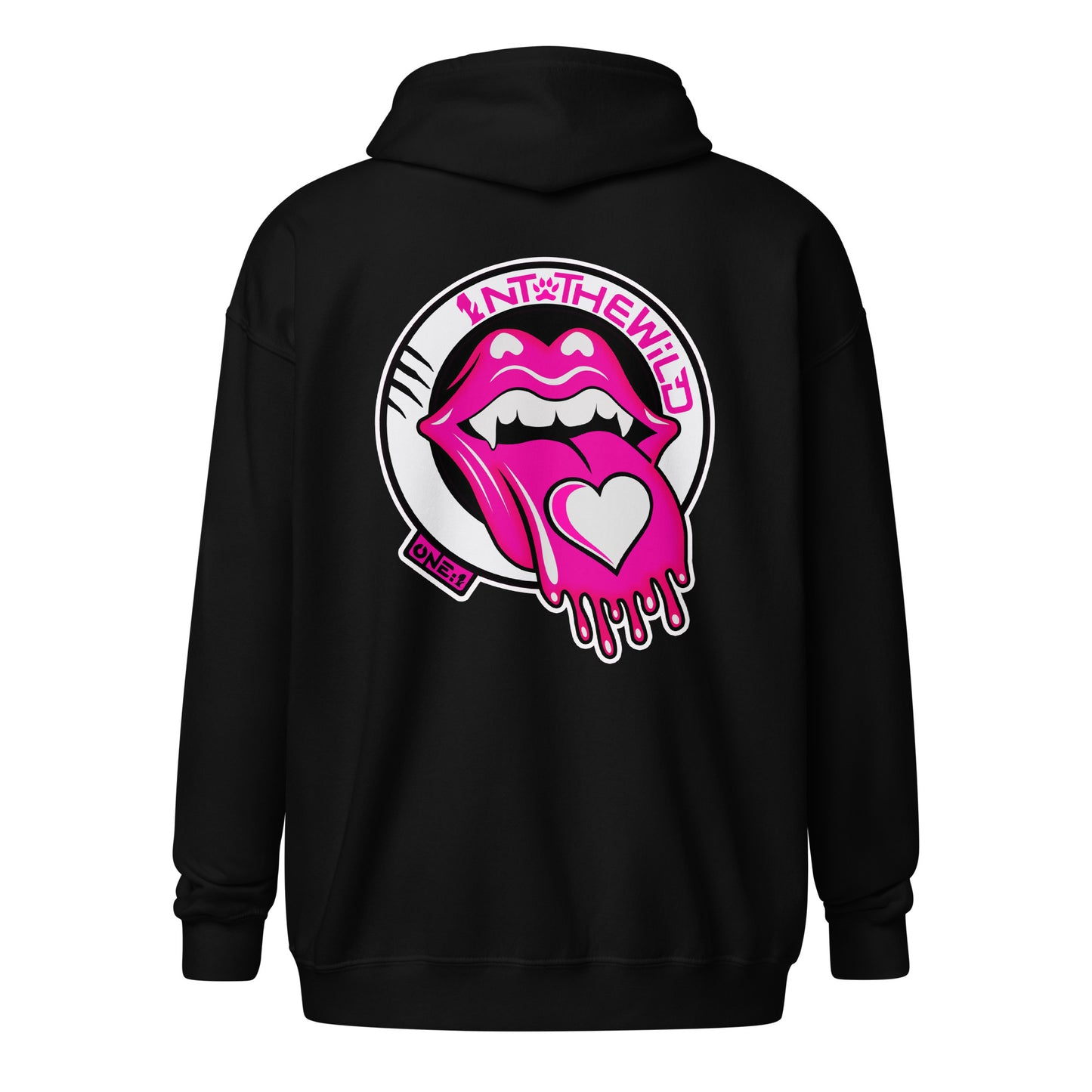 Vampy pink zip hoodie