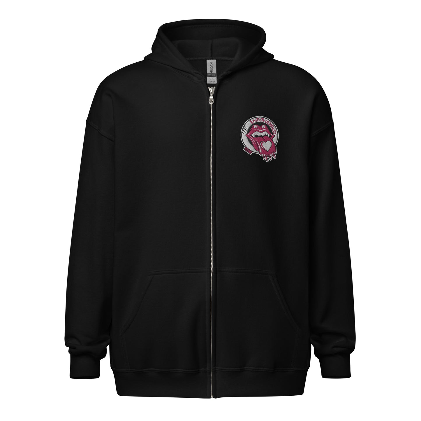 Vampy pink zip hoodie