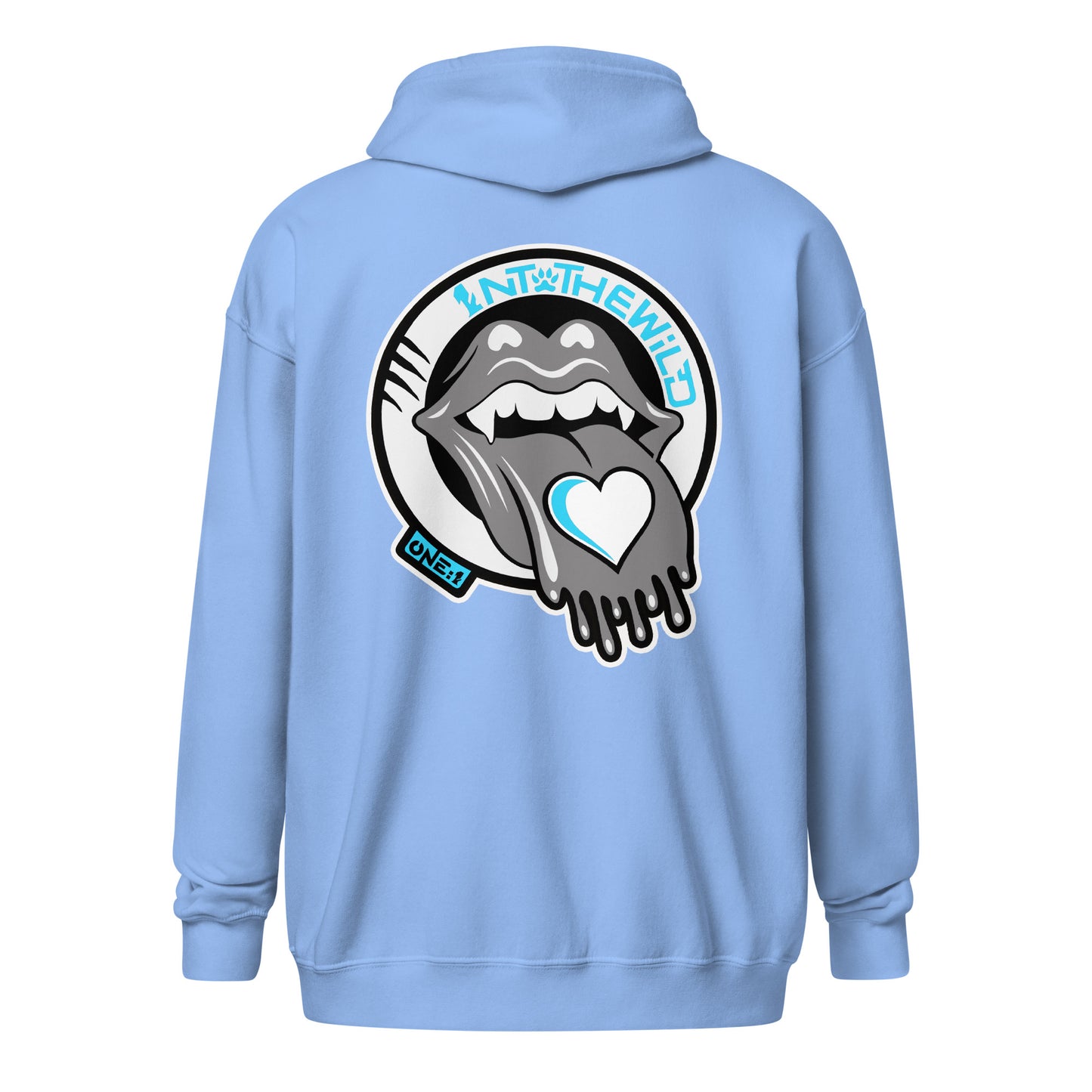 Vampy blue zip hoodie