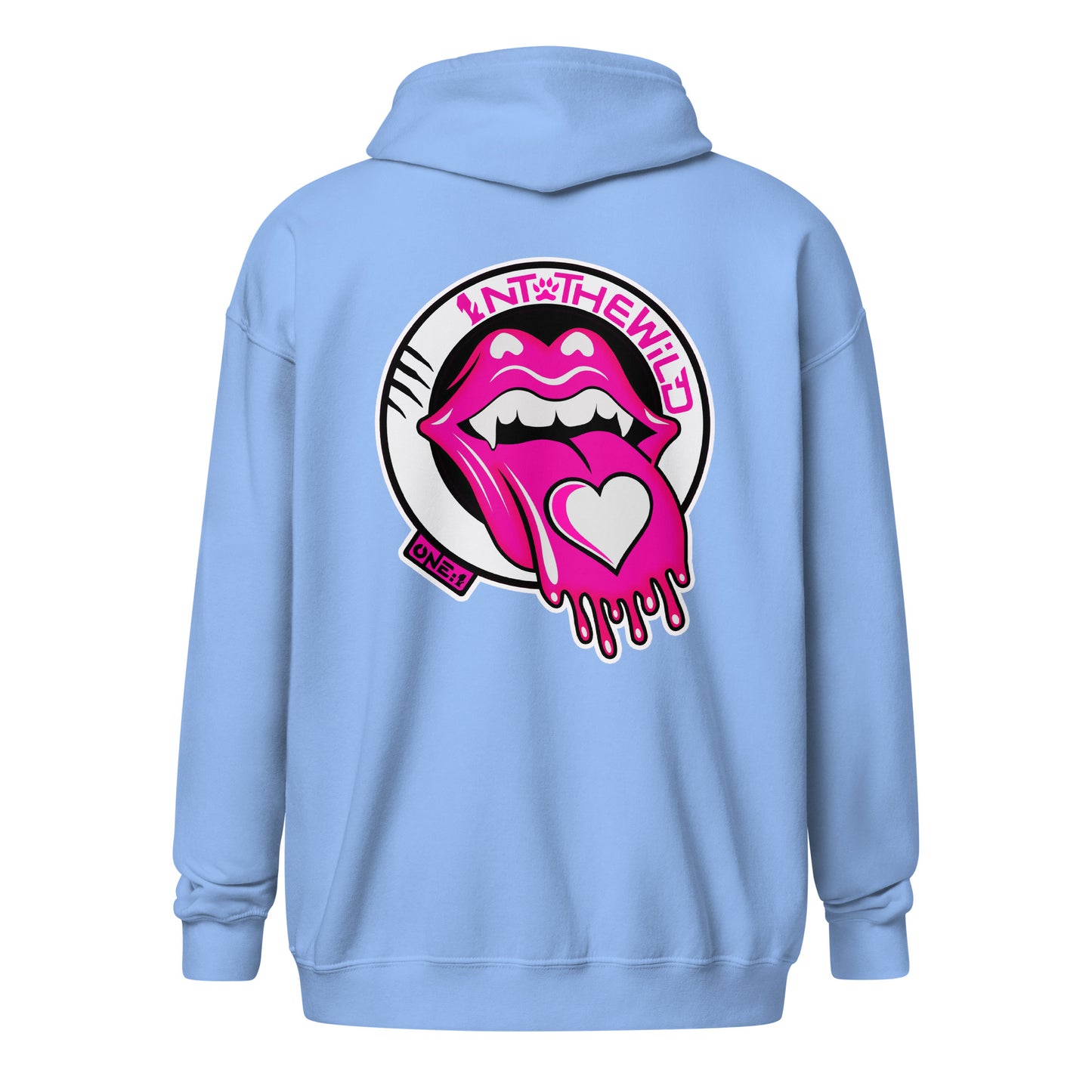 Vampy pink zip hoodie