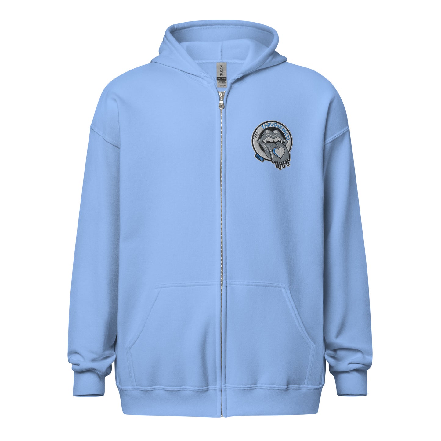 Vampy blue zip hoodie