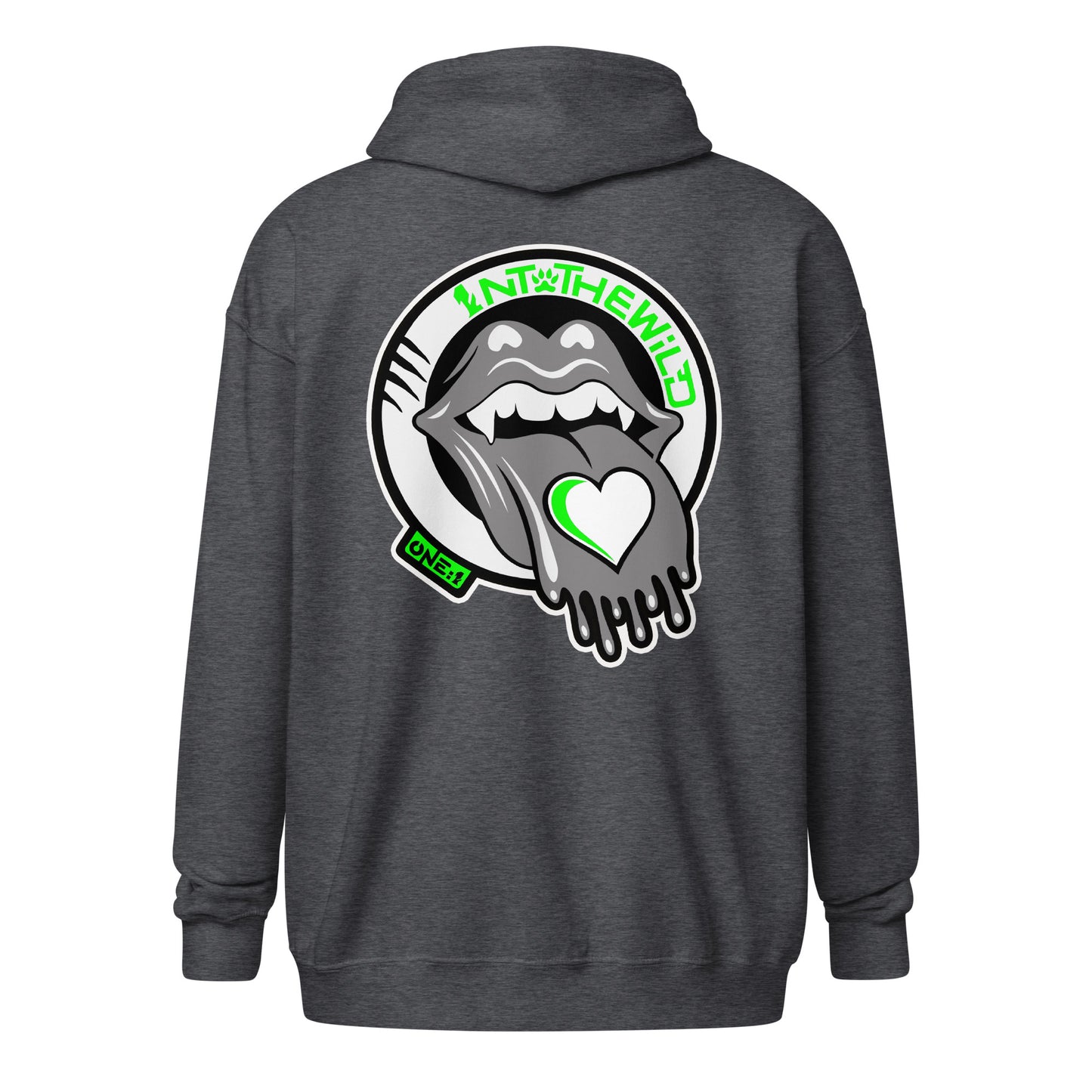 Vampy green zip hoodie