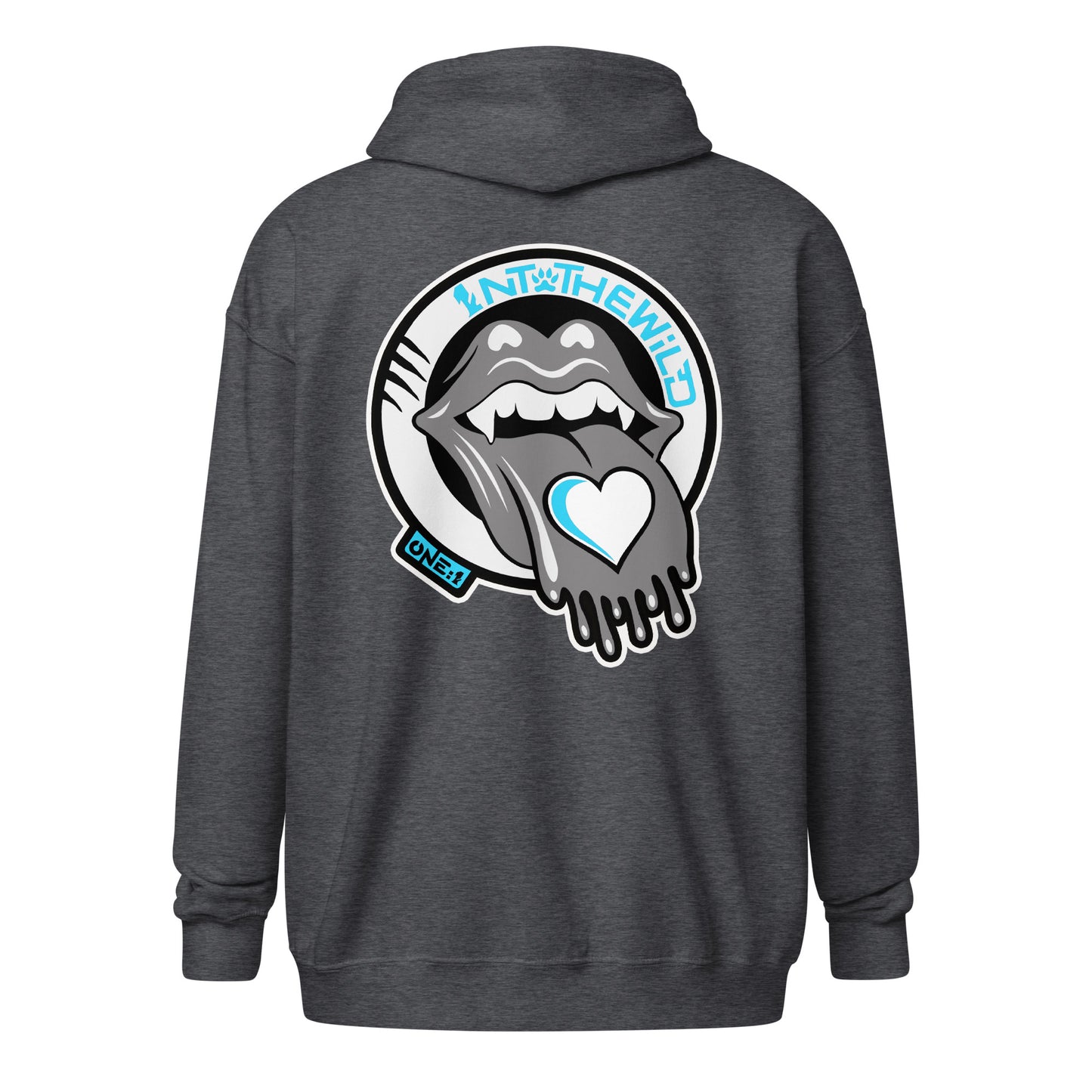 Vampy blue zip hoodie