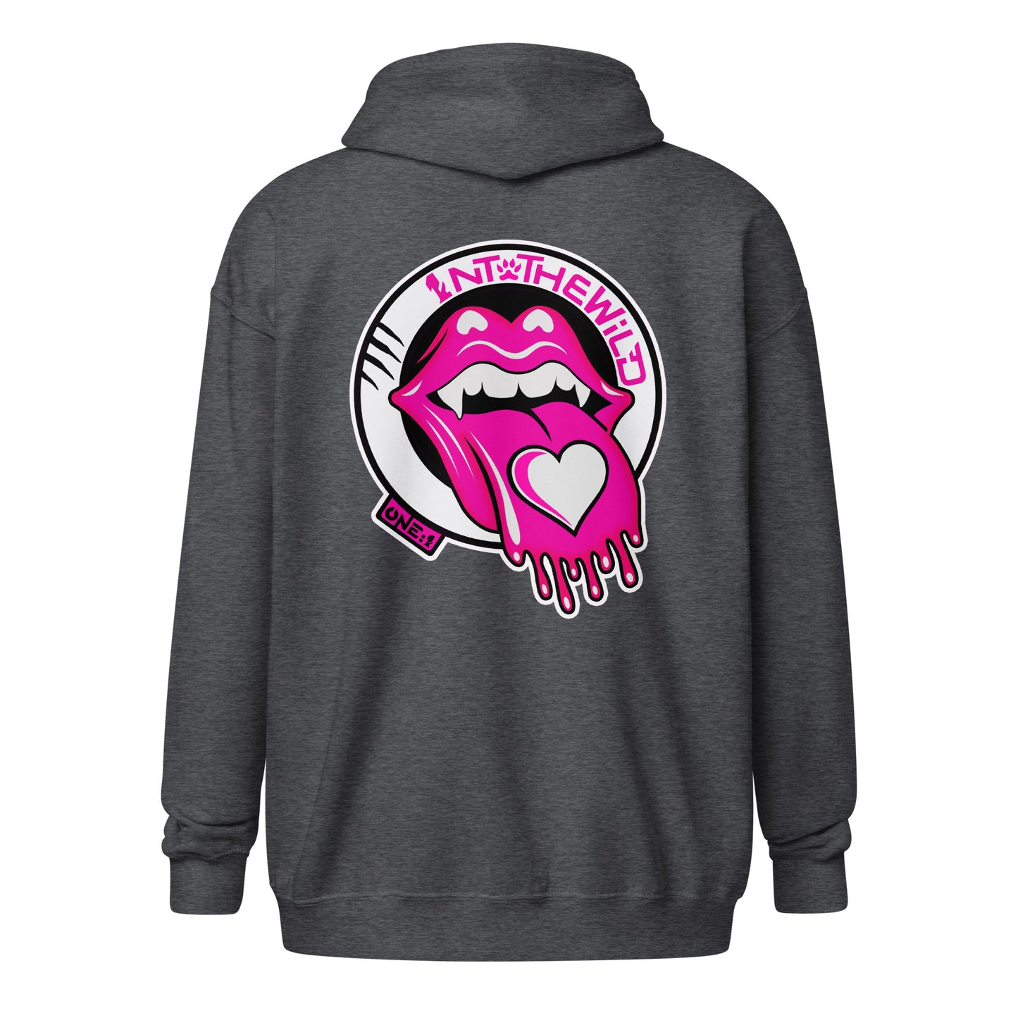 Vampy pink zip hoodie