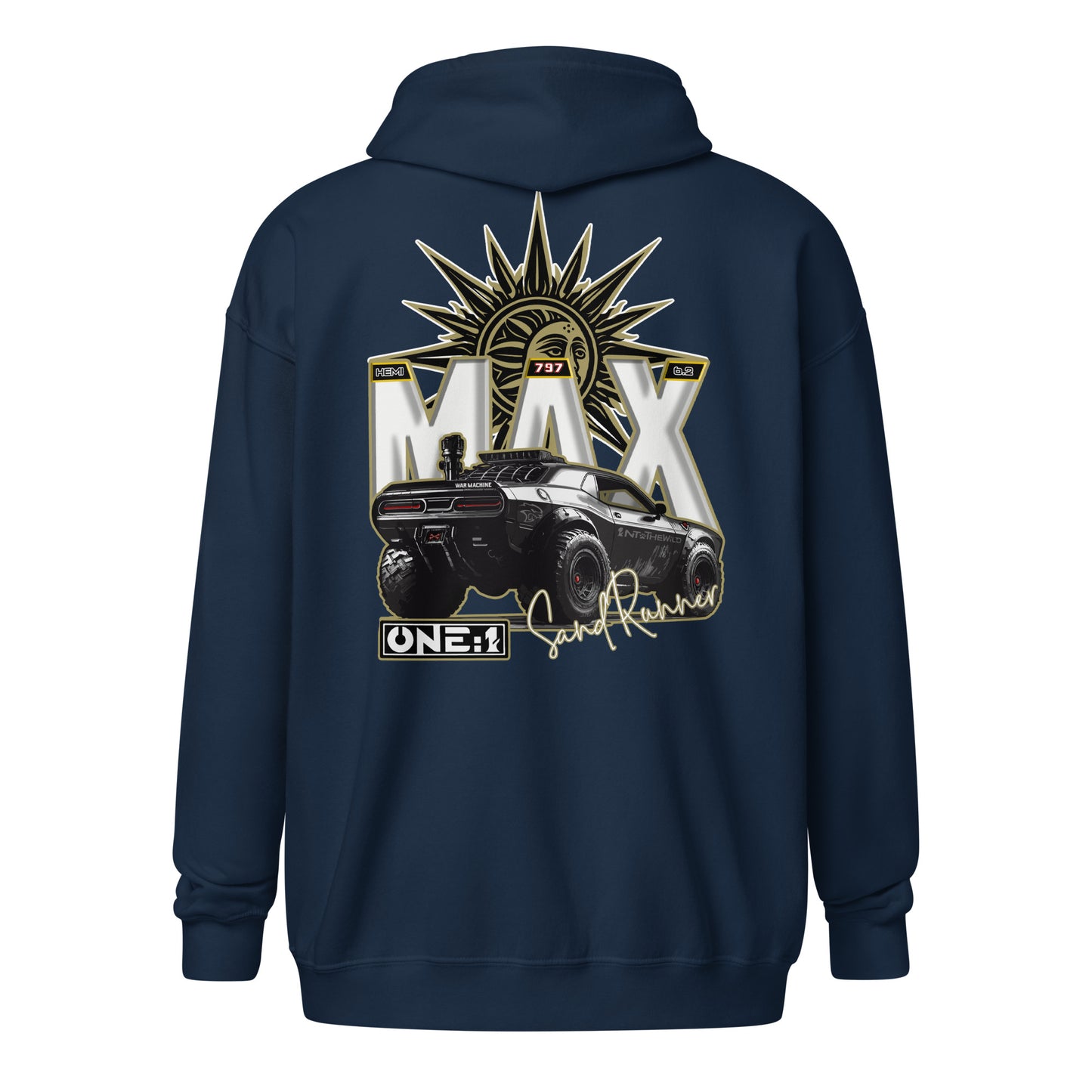 War Machine BIG zip hoodie