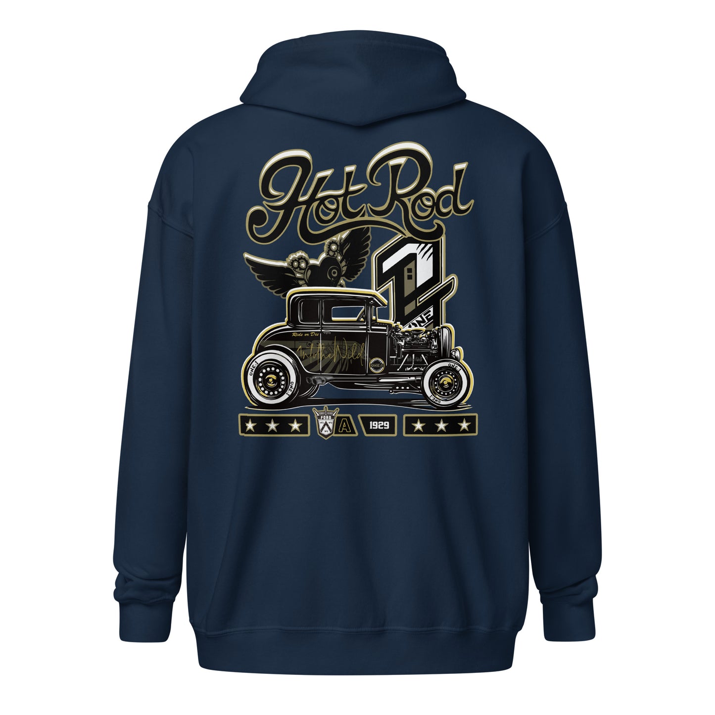 Hot Rod BIG zip hoodie