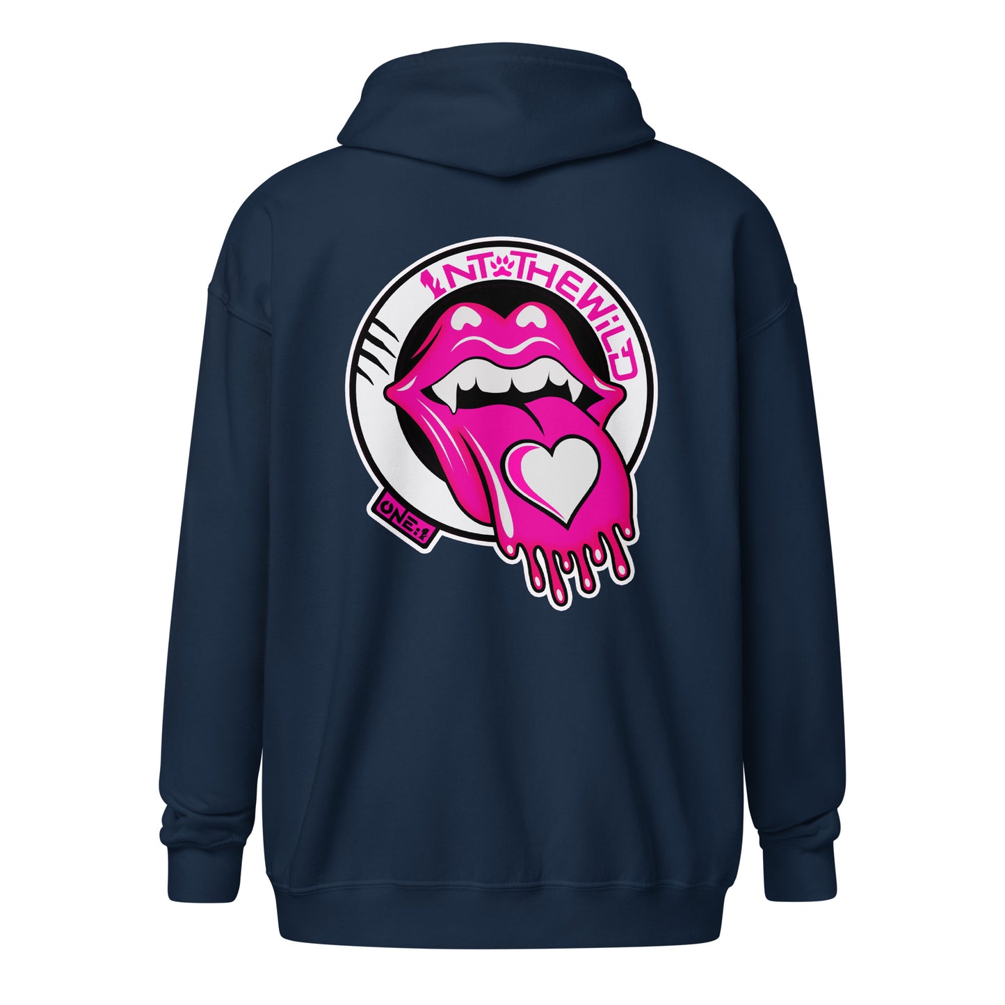 Vampy pink zip hoodie