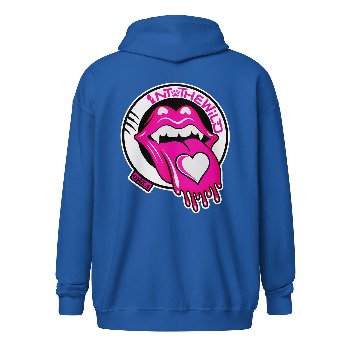 Vampy pink zip hoodie