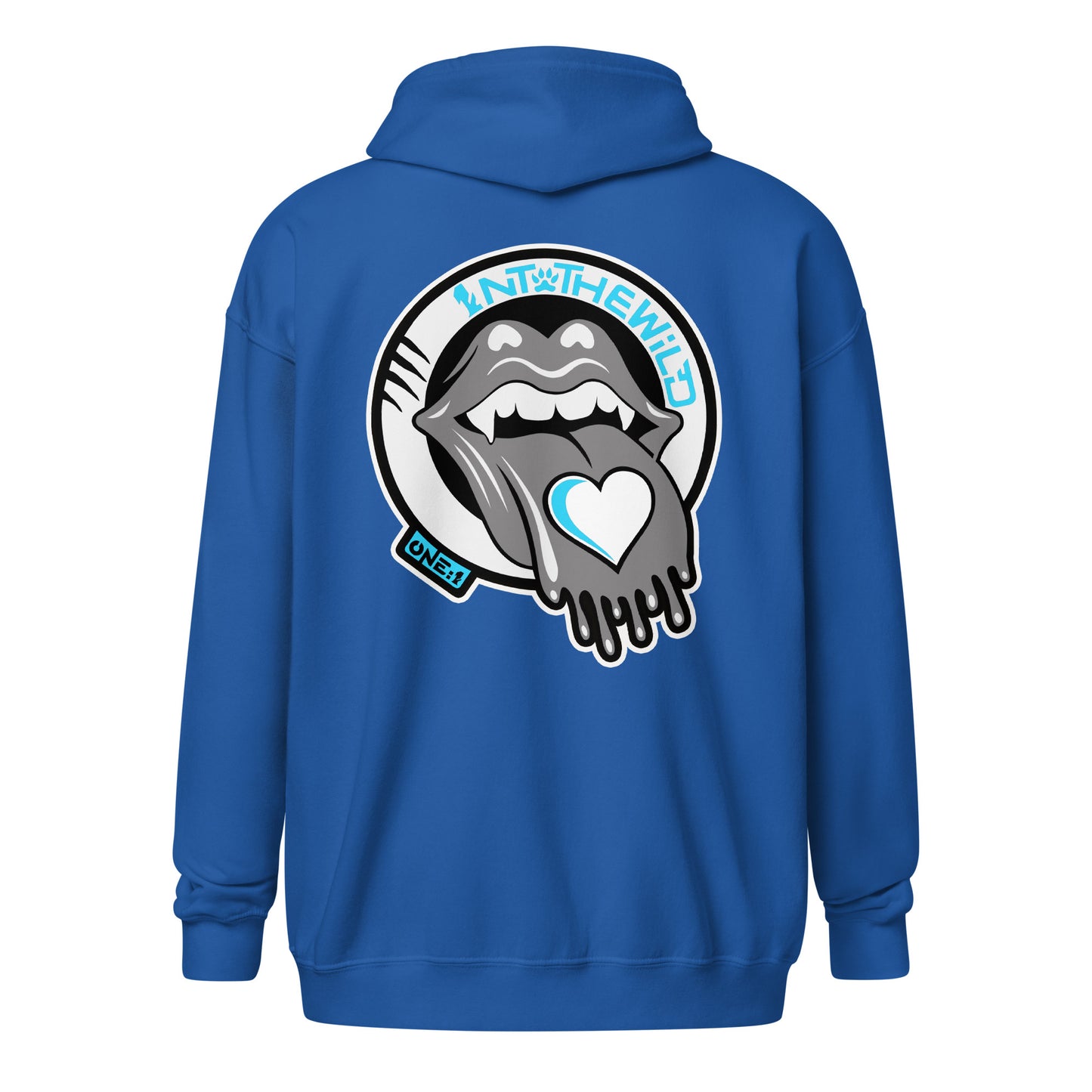 Vampy blue zip hoodie