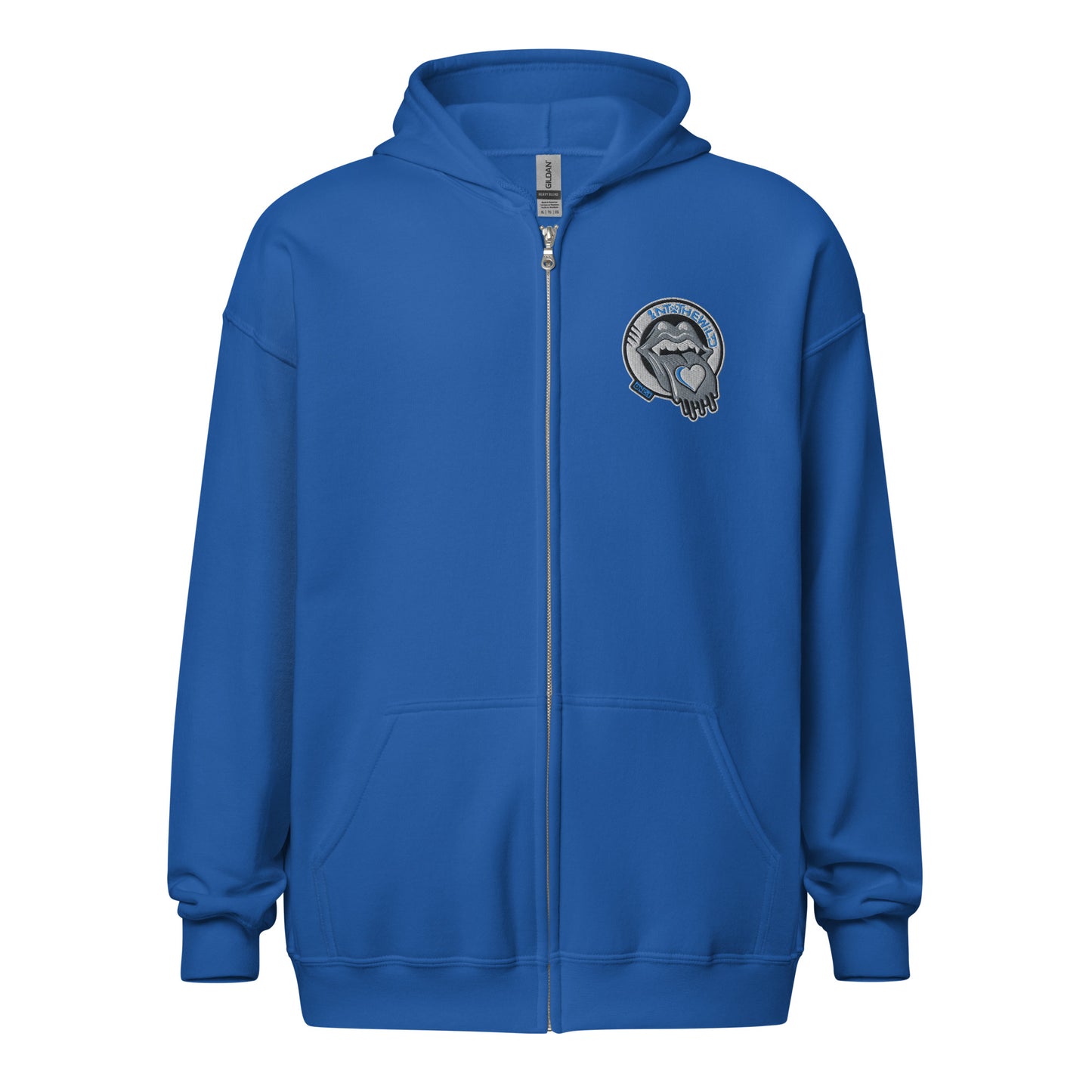 Vampy blue zip hoodie