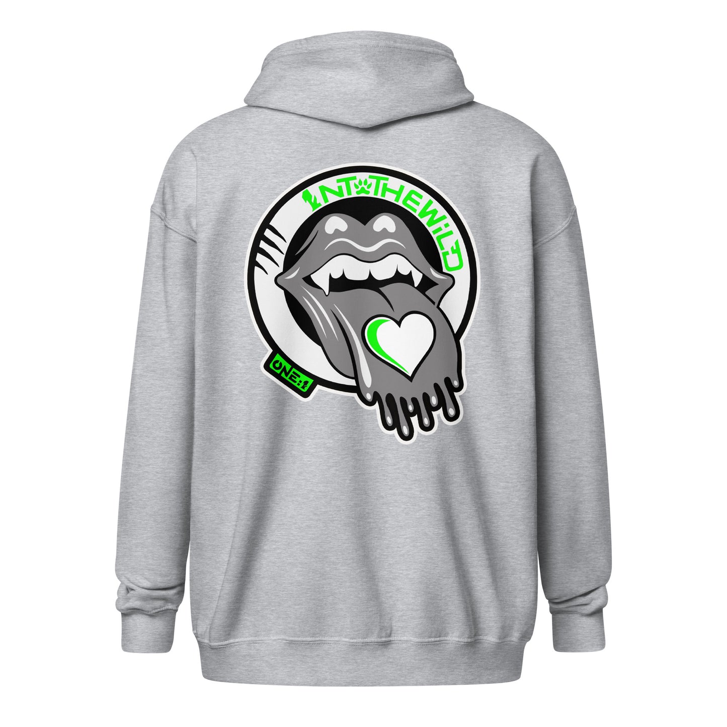 Vampy green zip hoodie