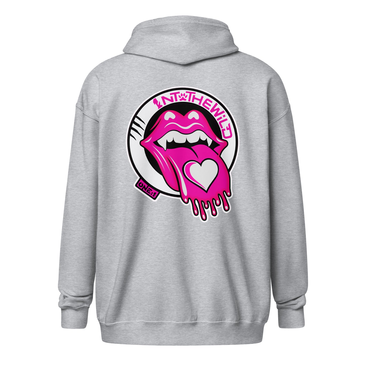 Vampy pink zip hoodie