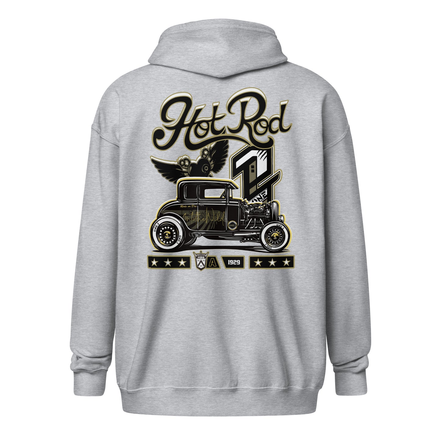 Hot Rod BIG zip hoodie