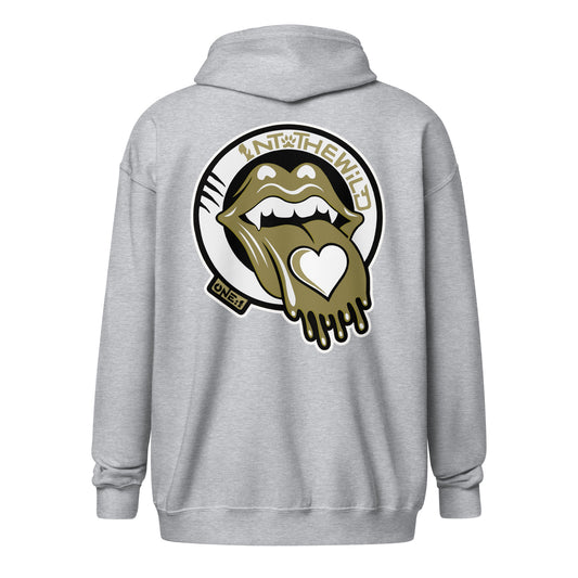 Vampy gold BIG zip hoodie