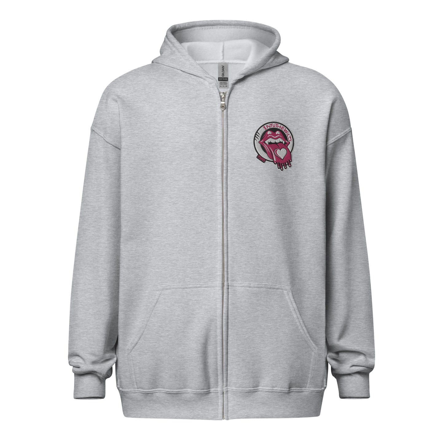 Vampy pink BIG zip hoodie