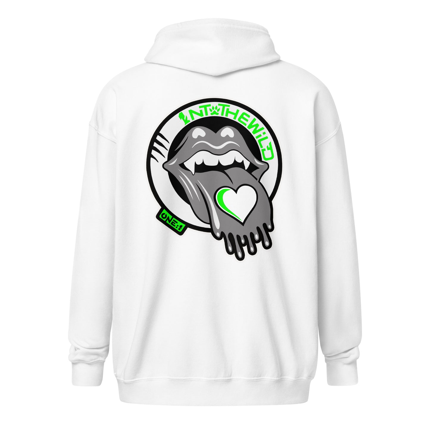 Vampy green zip hoodie