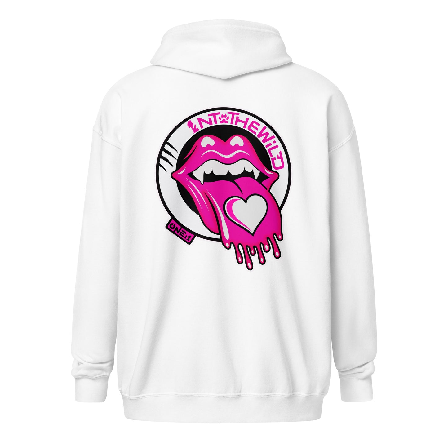 Vampy pink zip hoodie