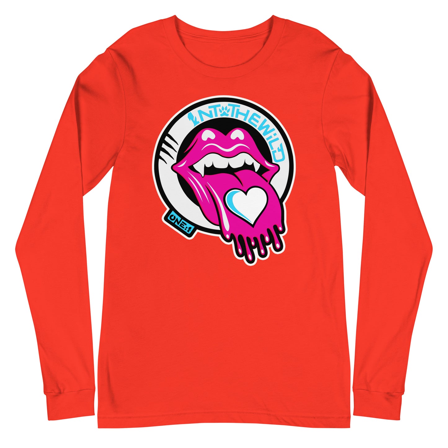 Vampy Love pink & blue long sleeve