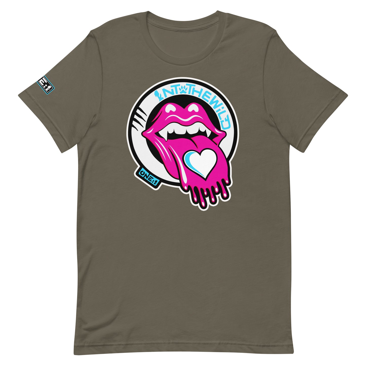 Vampy Love pink & blue tee