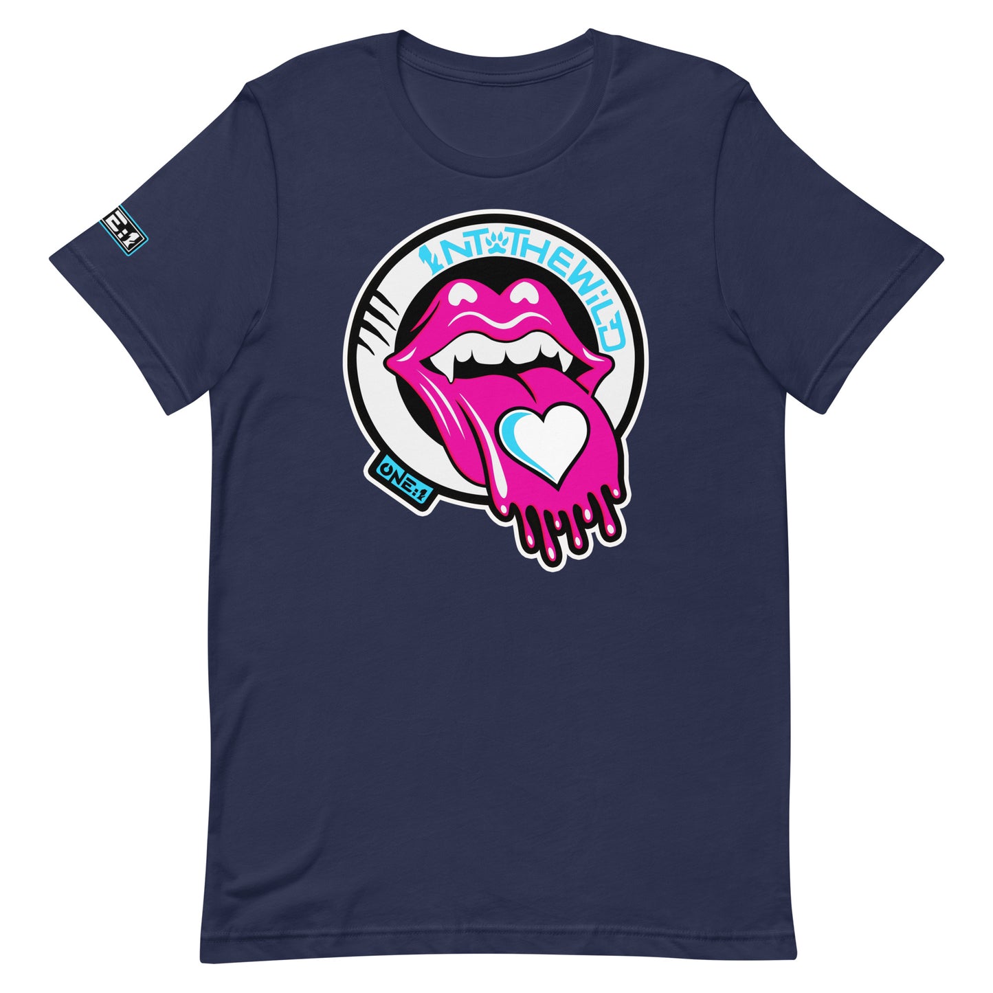 Vampy Love pink & blue tee