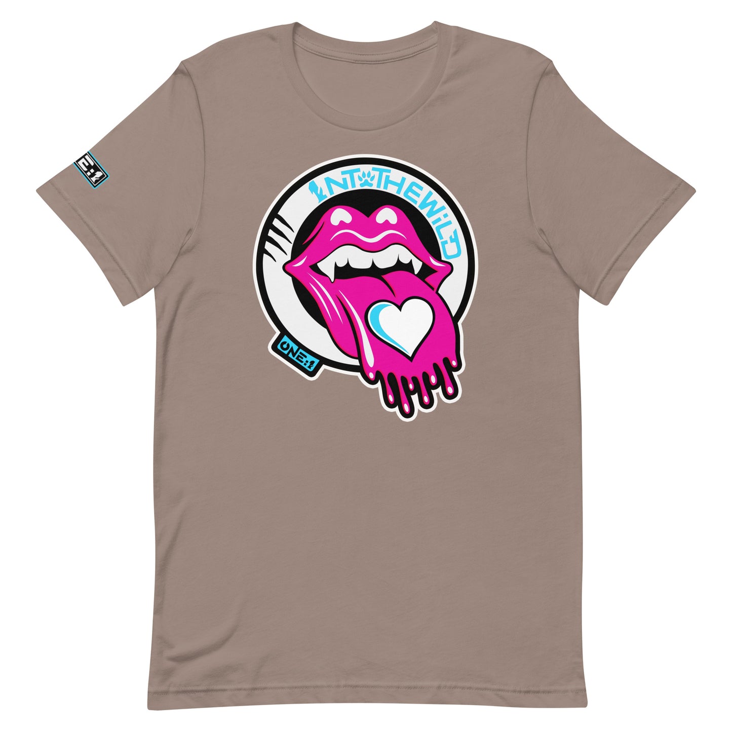 Vampy Love pink & blue tee