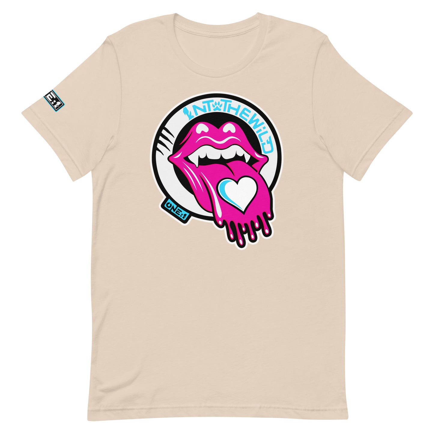 Vampy Love pink & blue tee