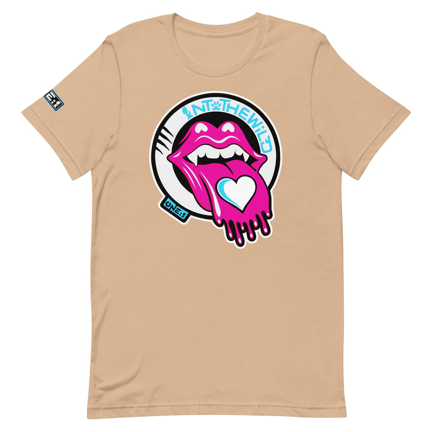 Vampy Love pink & blue tee